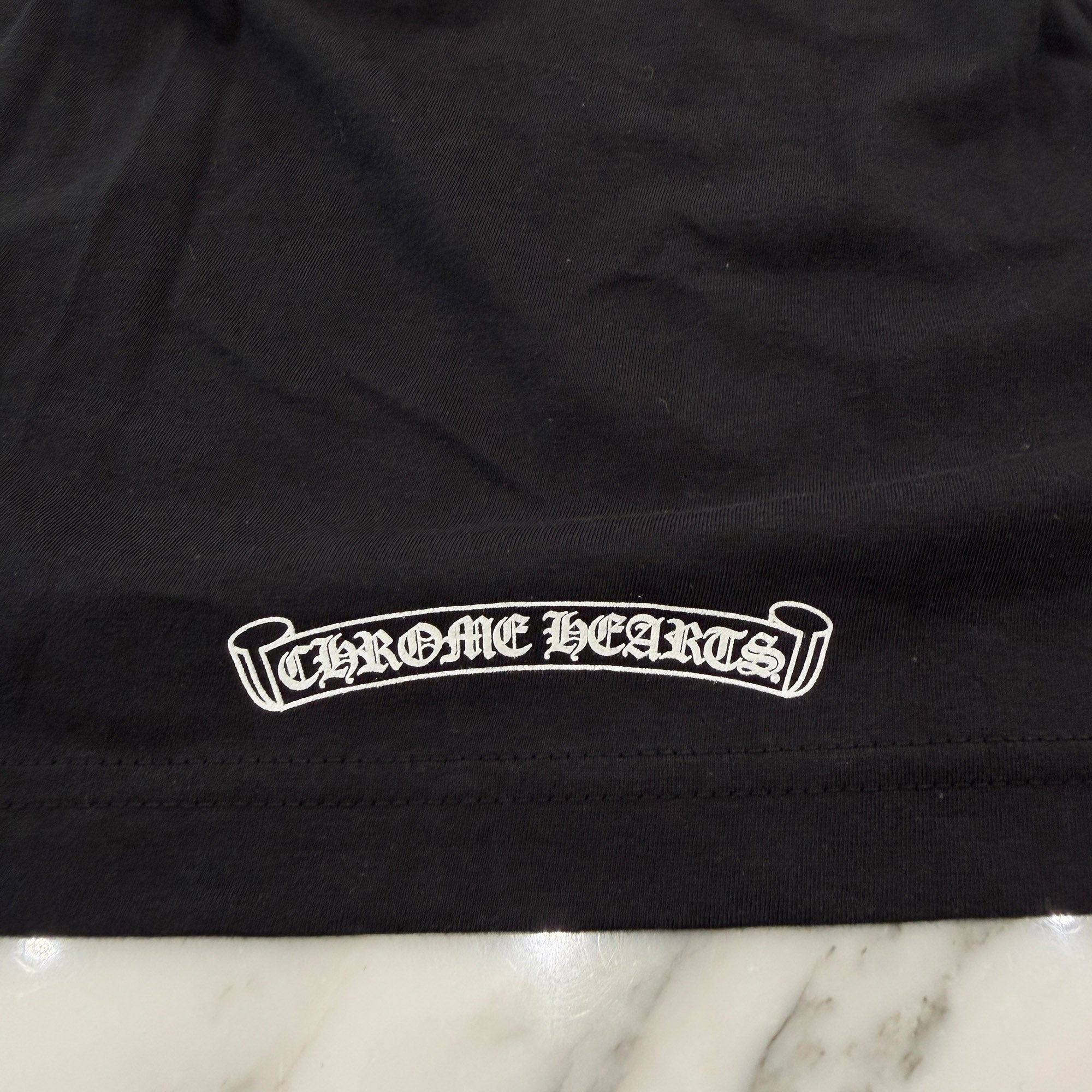 CHROME HEARTS Neck Logo Tee Size L クロムハーツ ネックロゴ Tシャツ サイズL