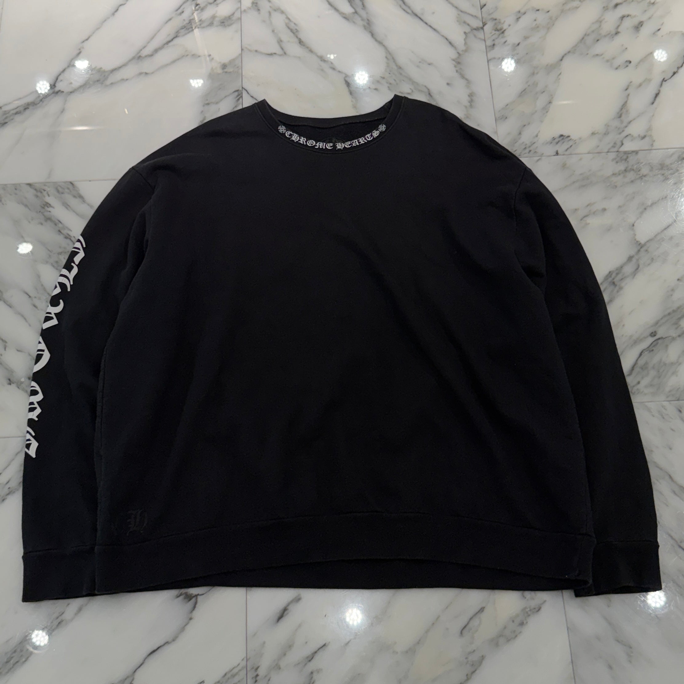 CHROME HEARTS Neck Logo Crewneck Sweatshirt Size XL クロムハーツ ネックロゴクルーネックスウェットシャツ サイズXL