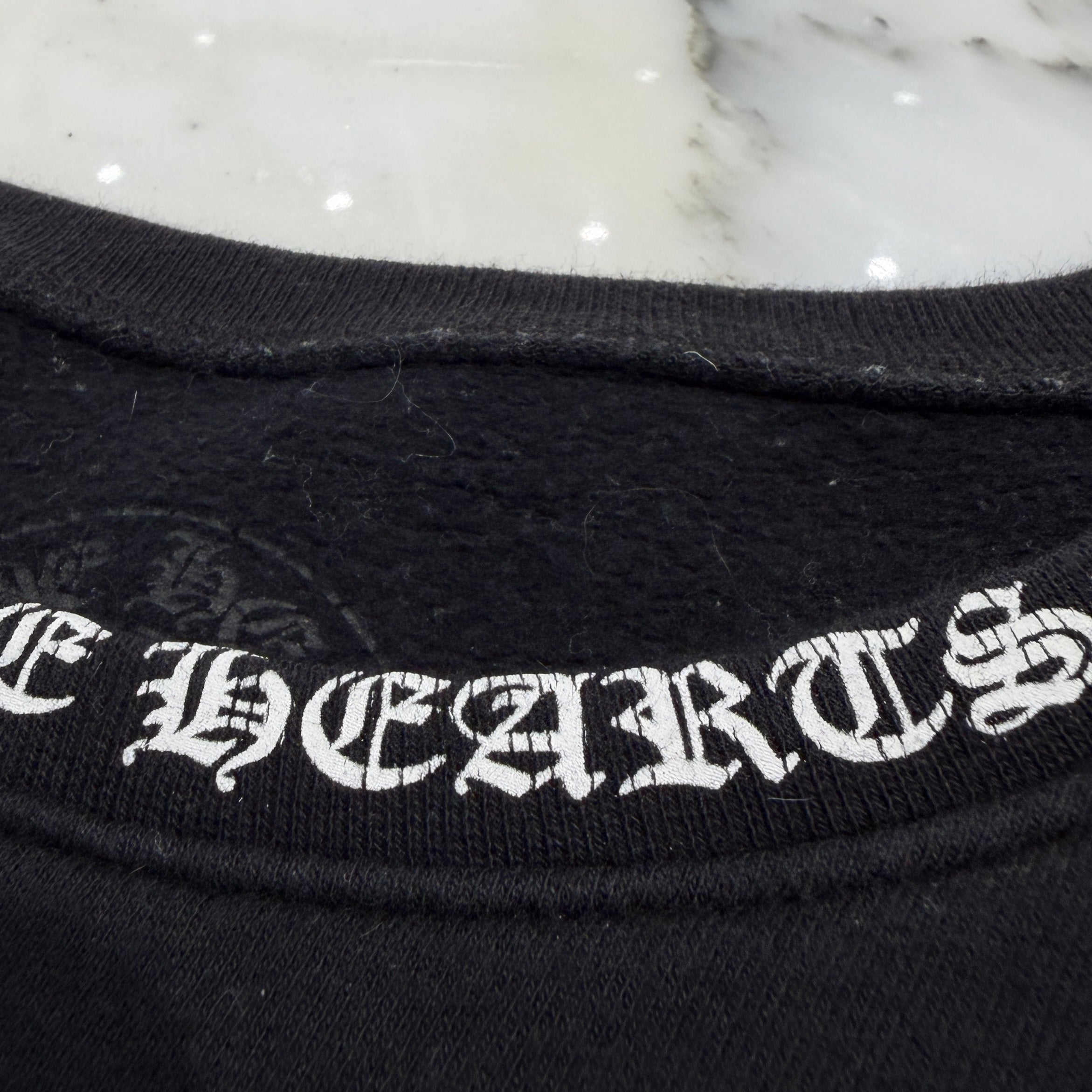 CHROME HEARTS Neck Logo Crewneck Sweatshirt Size XL クロムハーツ ネックロゴクルーネックスウェットシャツ サイズXL