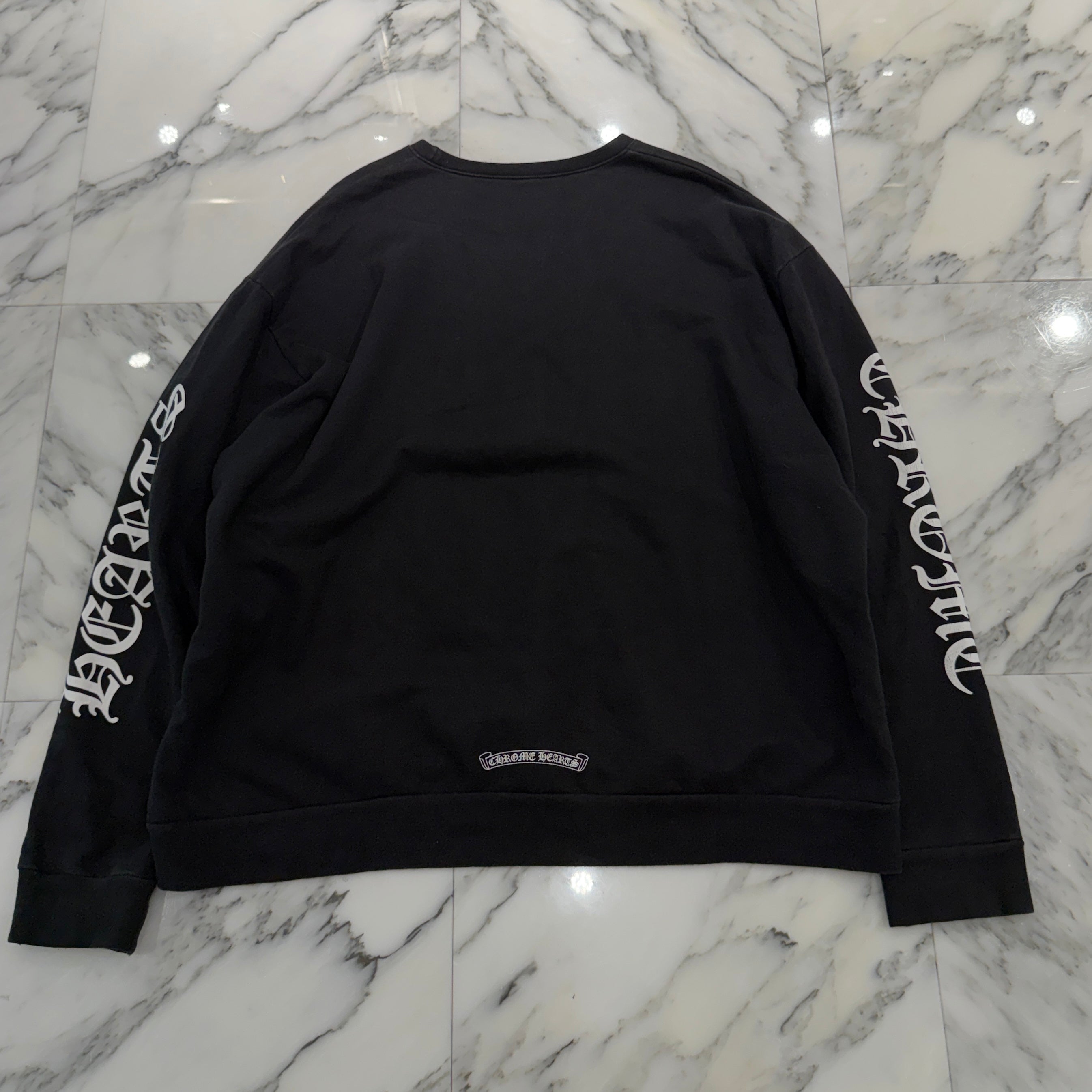 CHROME HEARTS Neck Logo Crewneck Sweatshirt Size XL クロムハーツ ネックロゴクルーネックスウェットシャツ サイズXL