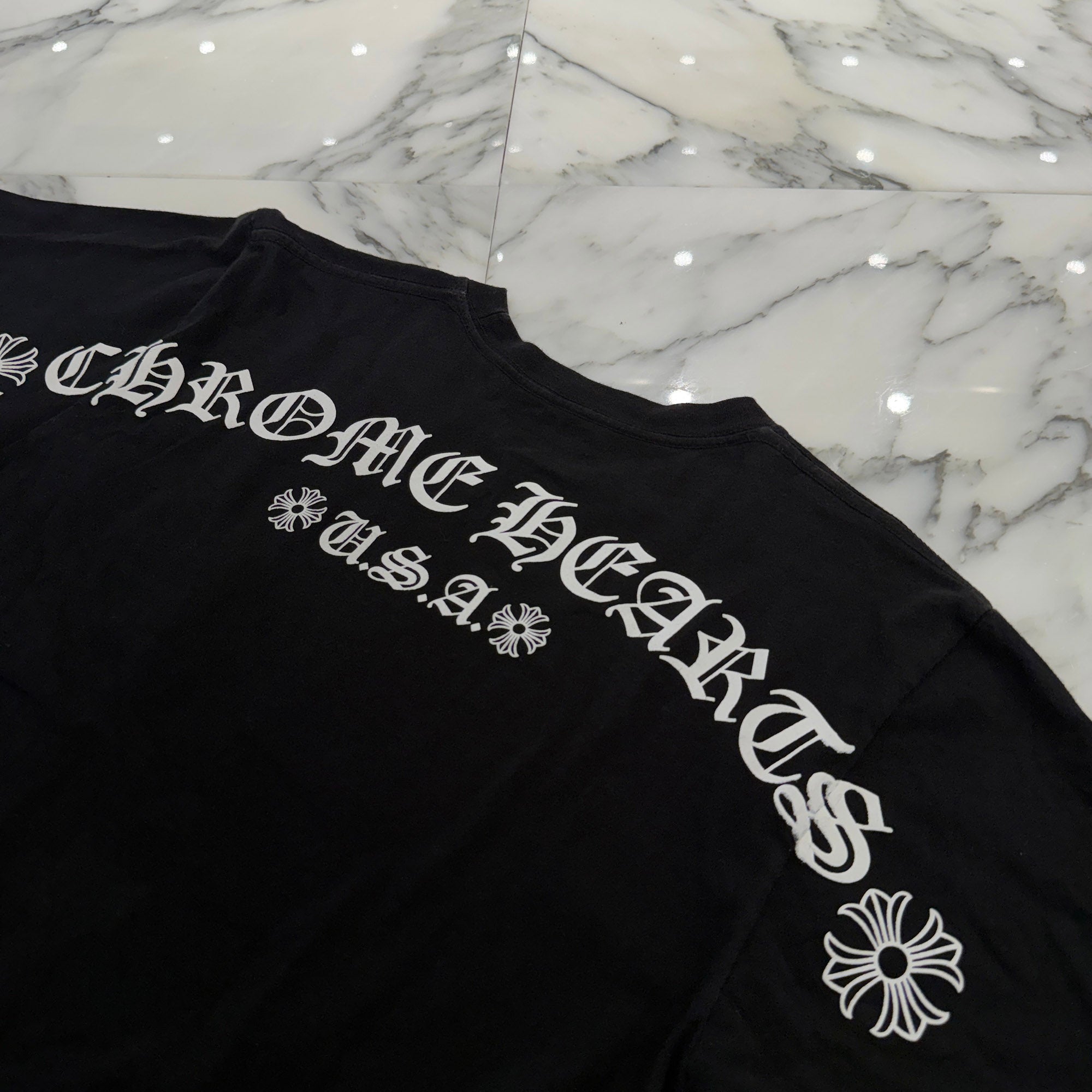 CHROME HEARTS Back Arch USA Logo Tee Size S クロムハーツ バックアーチ USA ロゴ Tシャツ サイズS