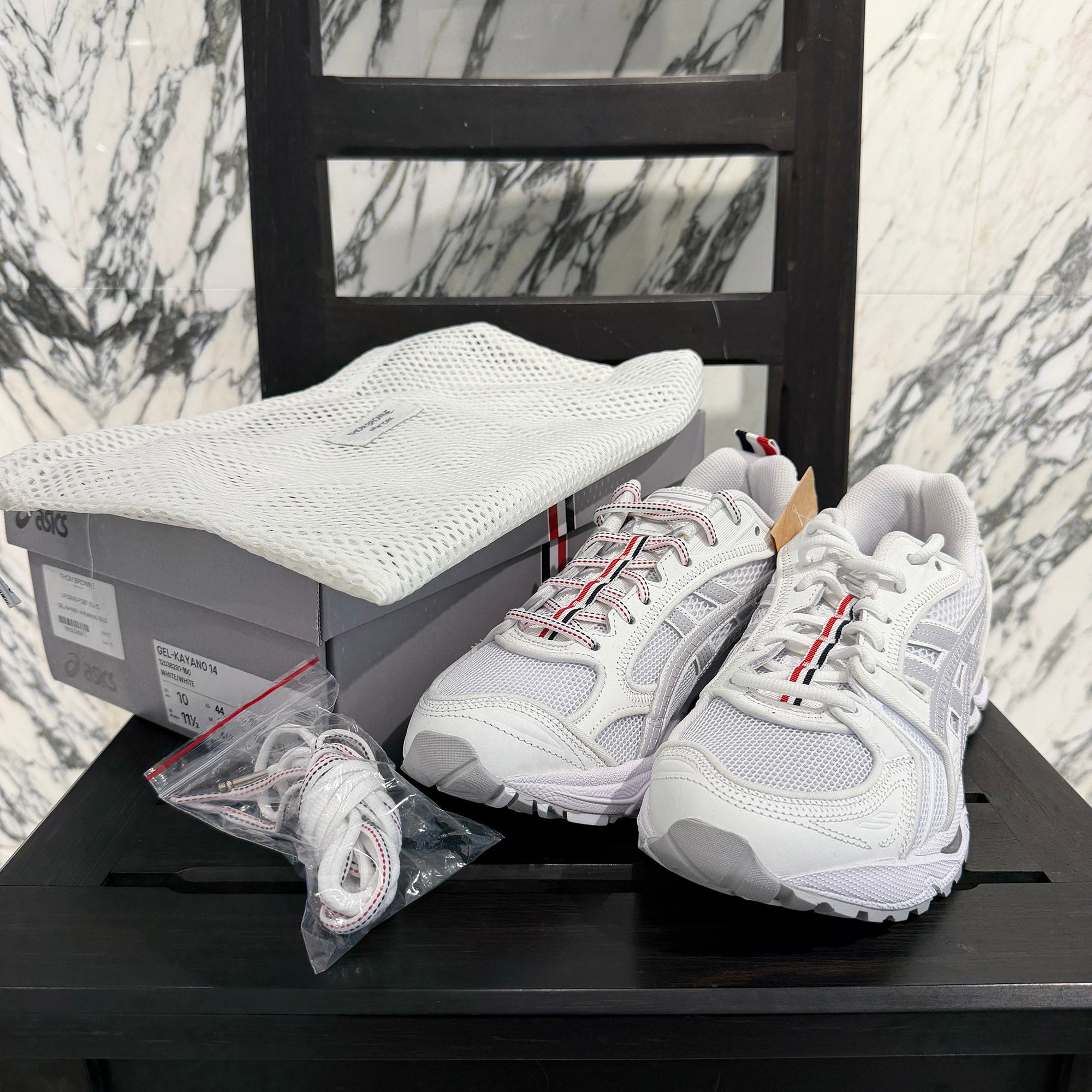 THOM BROWNE × ASICS 2026SS GEL-KAYANO 14 Sneakers UFC001B-F1287-100-10 Size 10(28.0cm) トムブラウン×アシックス ゲルカヤノ14 スニーカー サイズ10(28.0cm)