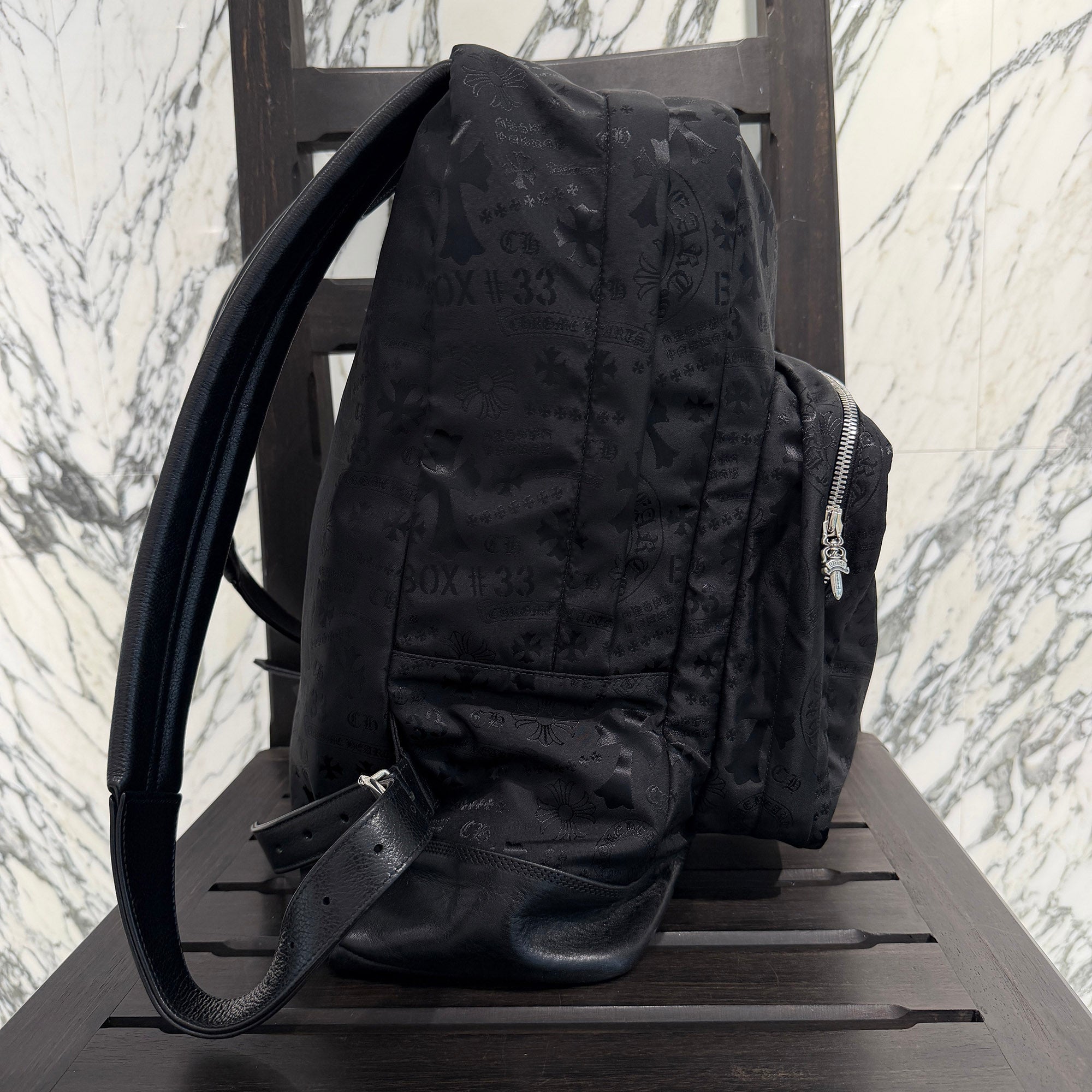 CHROME HEARTS 7th Grade Nylon Multi Logo Stencil Backpack クロムハーツ セブンスグレード ナイロン マルチ ロゴ ステンシル バックパック