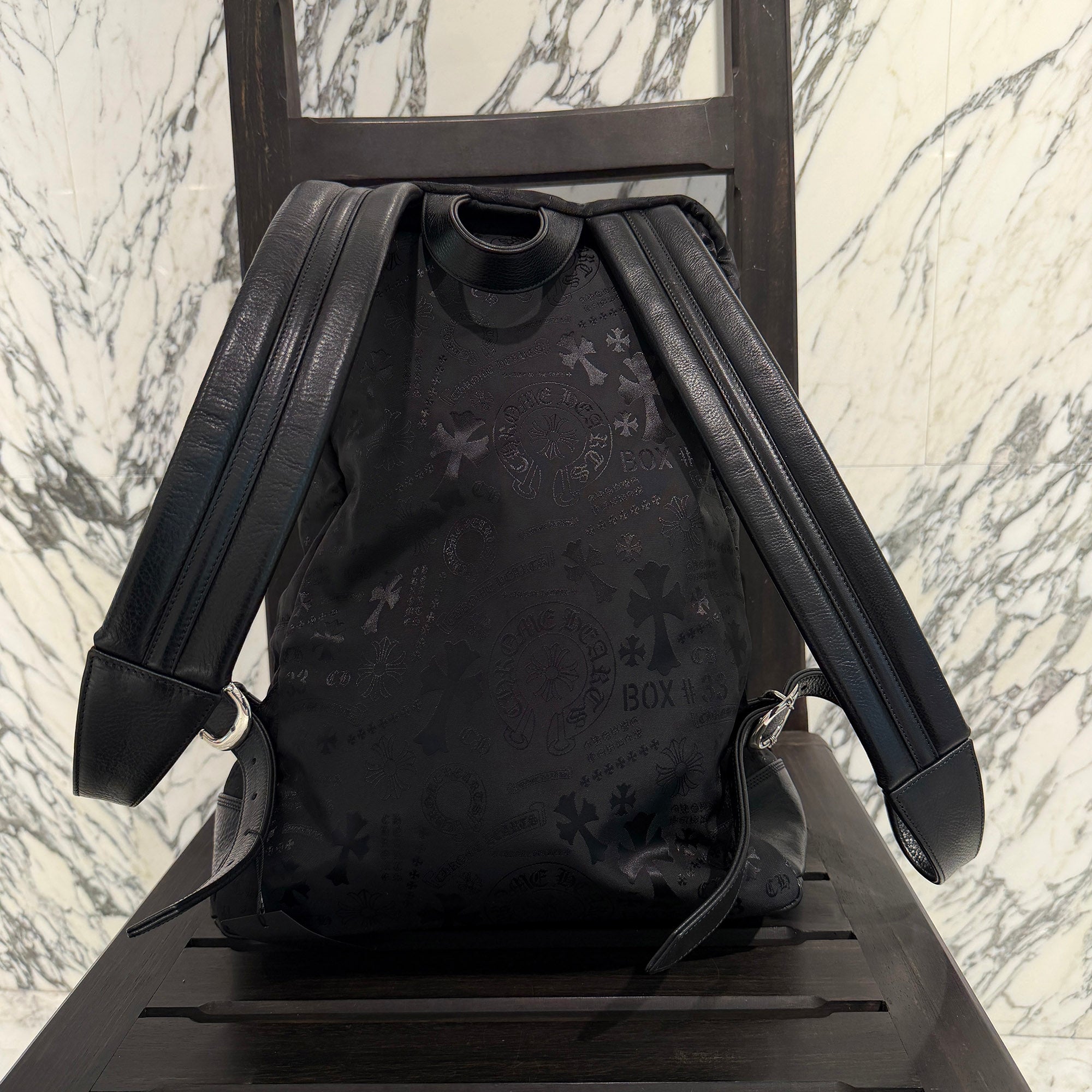 CHROME HEARTS 7th Grade Nylon Multi Logo Stencil Backpack クロムハーツ セブンスグレード ナイロン マルチ ロゴ ステンシル バックパック