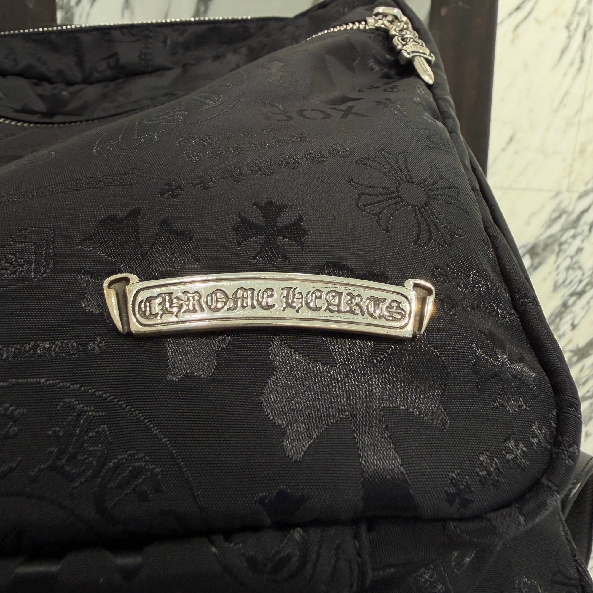 CHROME HEARTS 7th Grade Nylon Multi Logo Stencil Backpack クロムハーツ セブンスグレード ナイロン マルチ ロゴ ステンシル バックパック