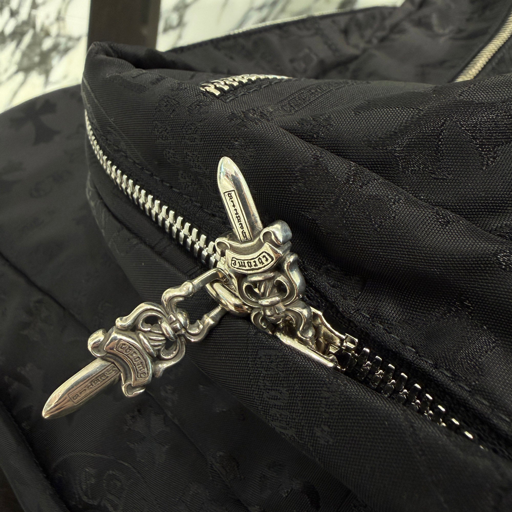 CHROME HEARTS 7th Grade Nylon Multi Logo Stencil Backpack クロムハーツ セブンスグレード ナイロン マルチ ロゴ ステンシル バックパック