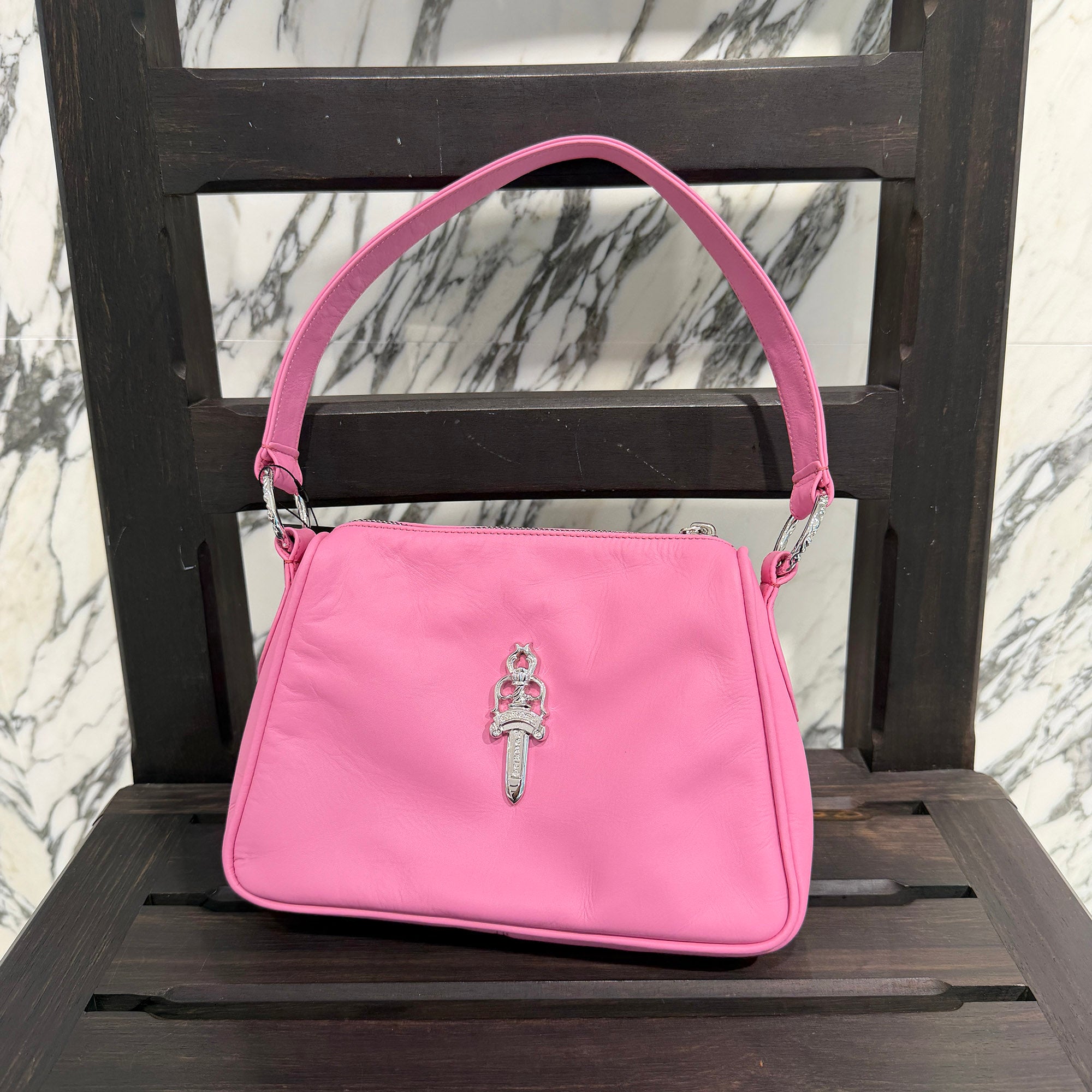 CHROME HEARTS CHICKEN NUGGET Small Leather Shoulder Bag クロムハーツ チキンナゲット スモールレザー ショルダーバッグ