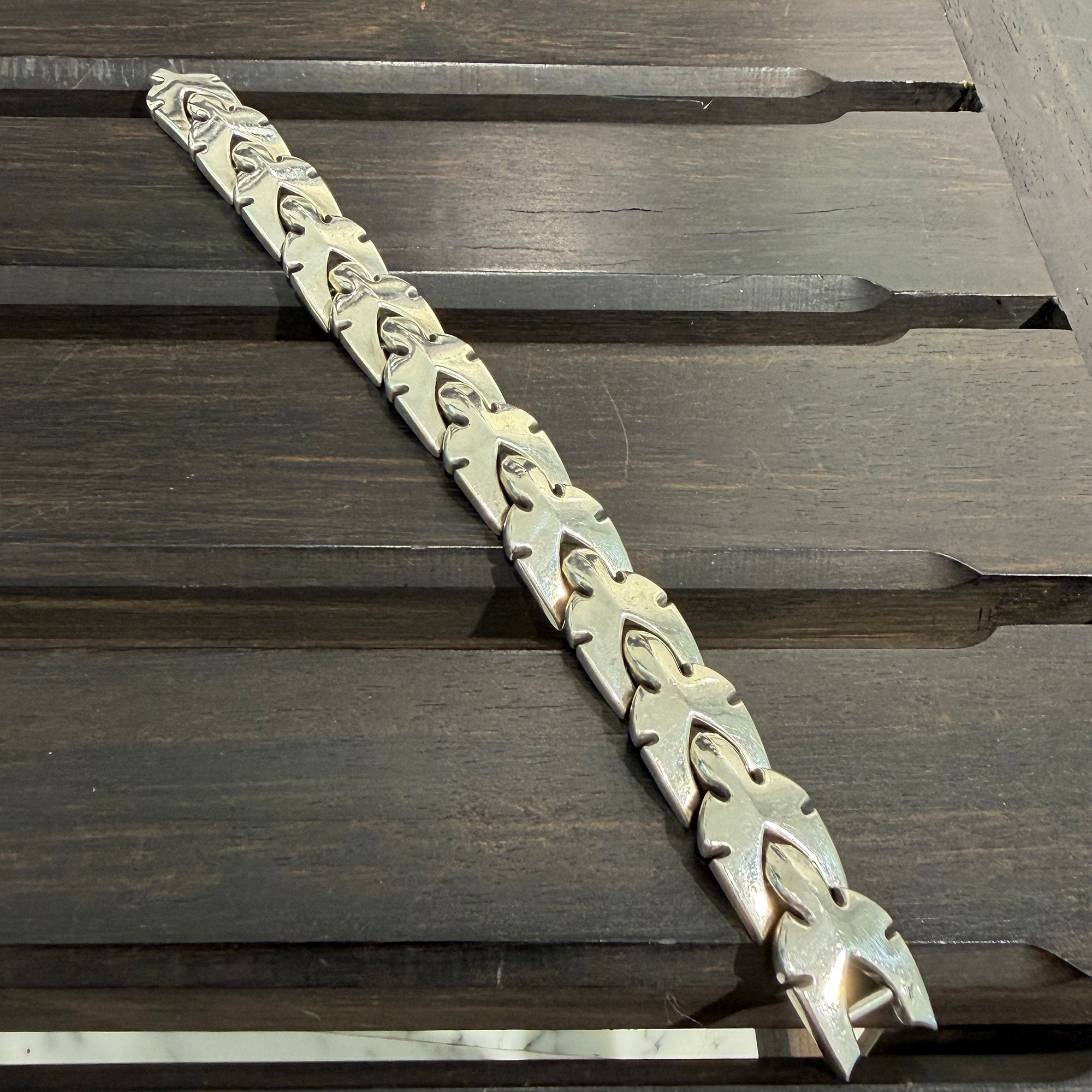 CHROME HEARTS Flare Knee Link Bracelet Size 12 LINK クロムハーツ フレアニーリンク ブレスレット サイズ12リンク