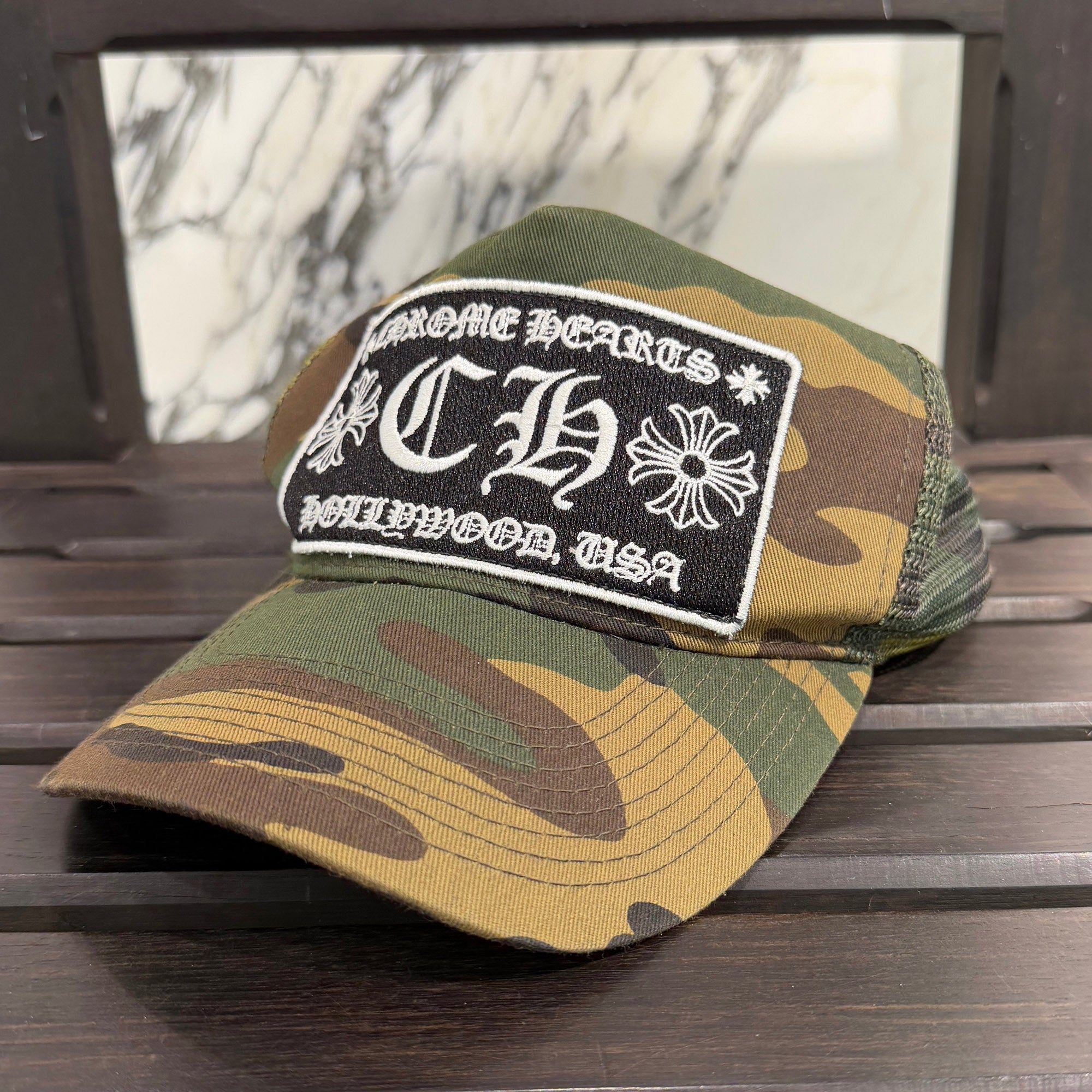 CHROME HEARTS Hollywood Limited Camo Mesh Trucker Cap Size クロムハーツ ハリウッド限定 カモメッシュ トラッカーキャップ