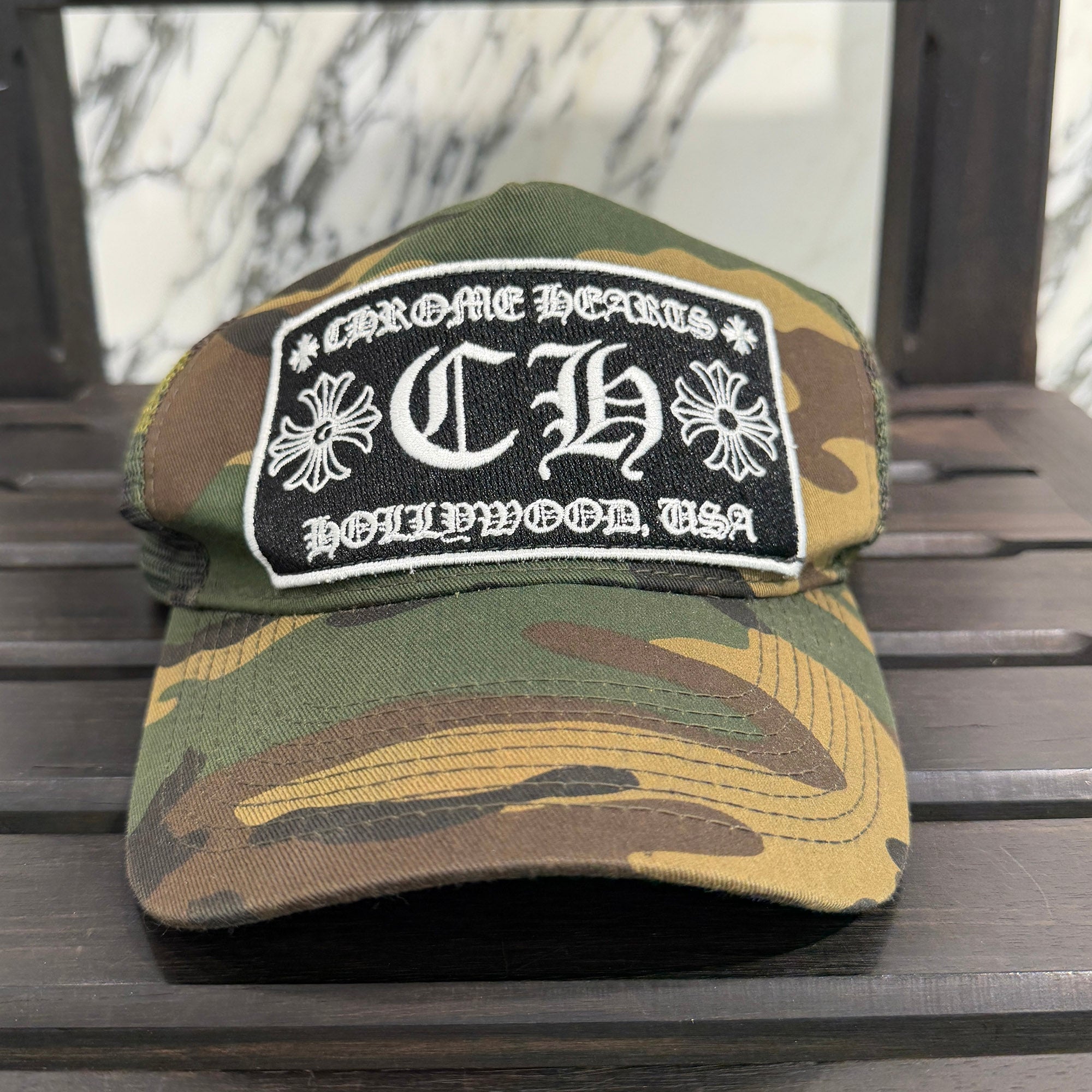 CHROME HEARTS Hollywood Limited Camo Mesh Trucker Cap Size クロムハーツ ハリウッド限定 カモメッシュ トラッカーキャップ