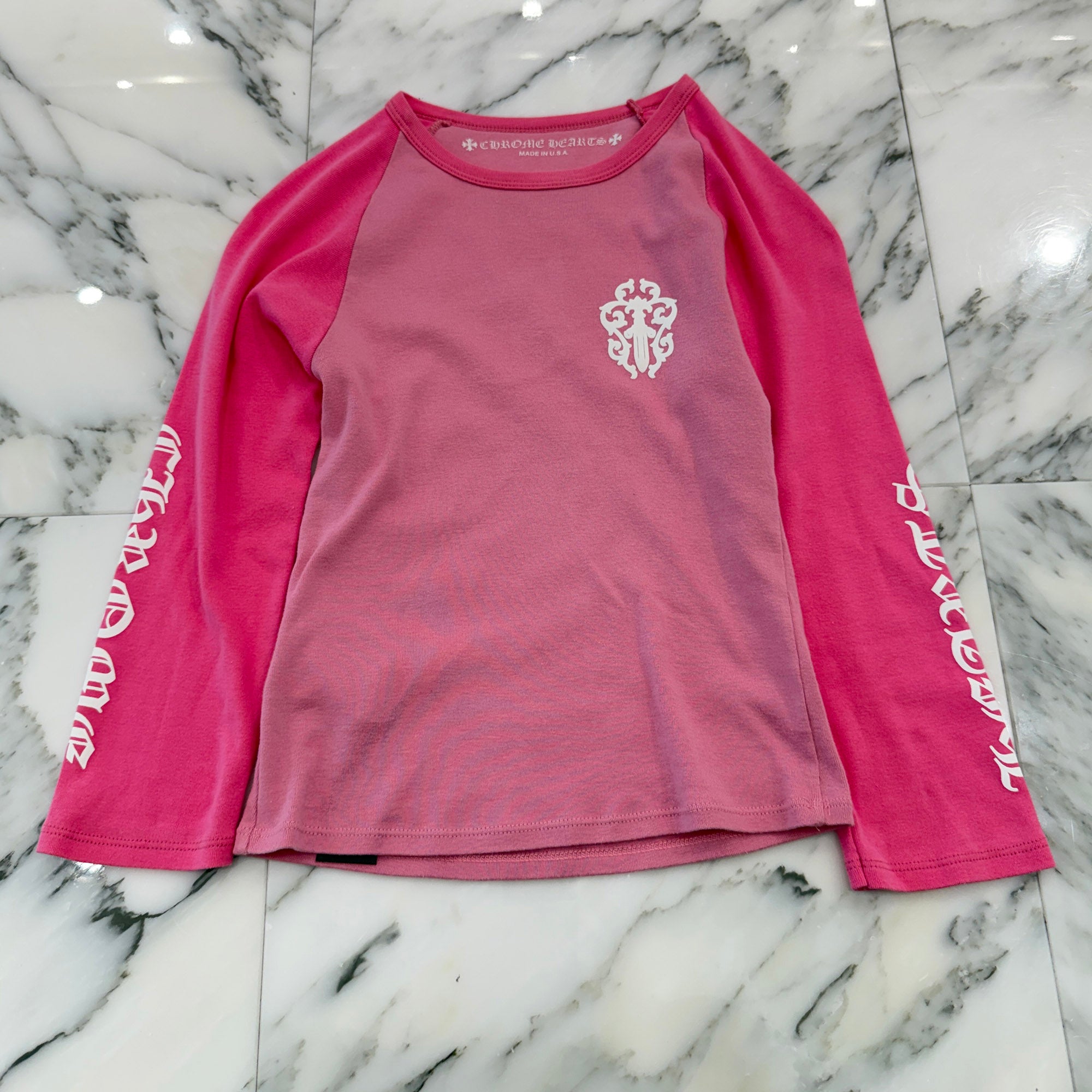 CHROME HEARTS Arm Logo Vine Dagger Print Raglan Tee Size M クロムハーツ アームロゴ ヴァインダガー プリント ラグランTシャツ サイズM