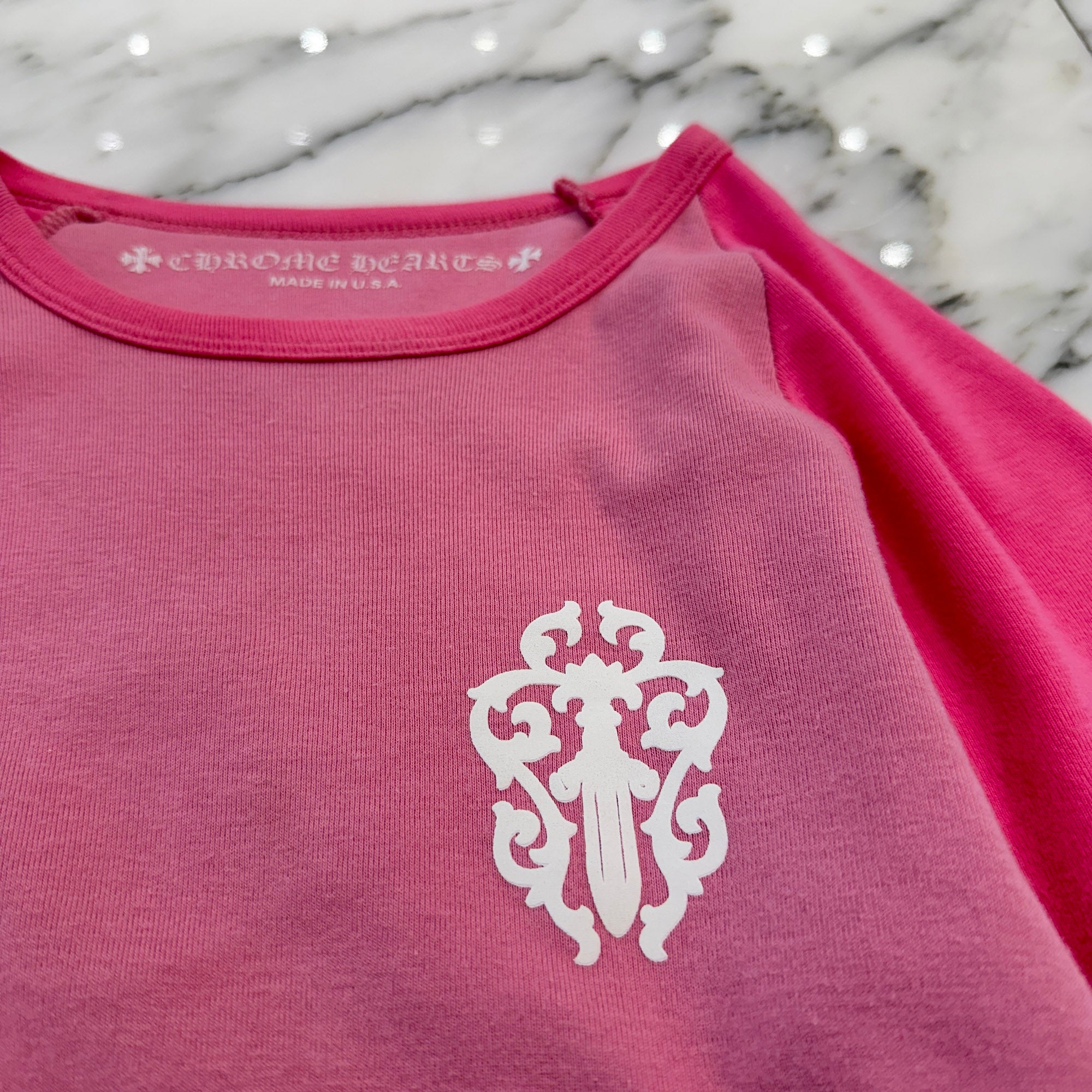 CHROME HEARTS Arm Logo Vine Dagger Print Raglan Tee Size M クロムハーツ アームロゴ ヴァインダガー プリント ラグランTシャツ サイズM