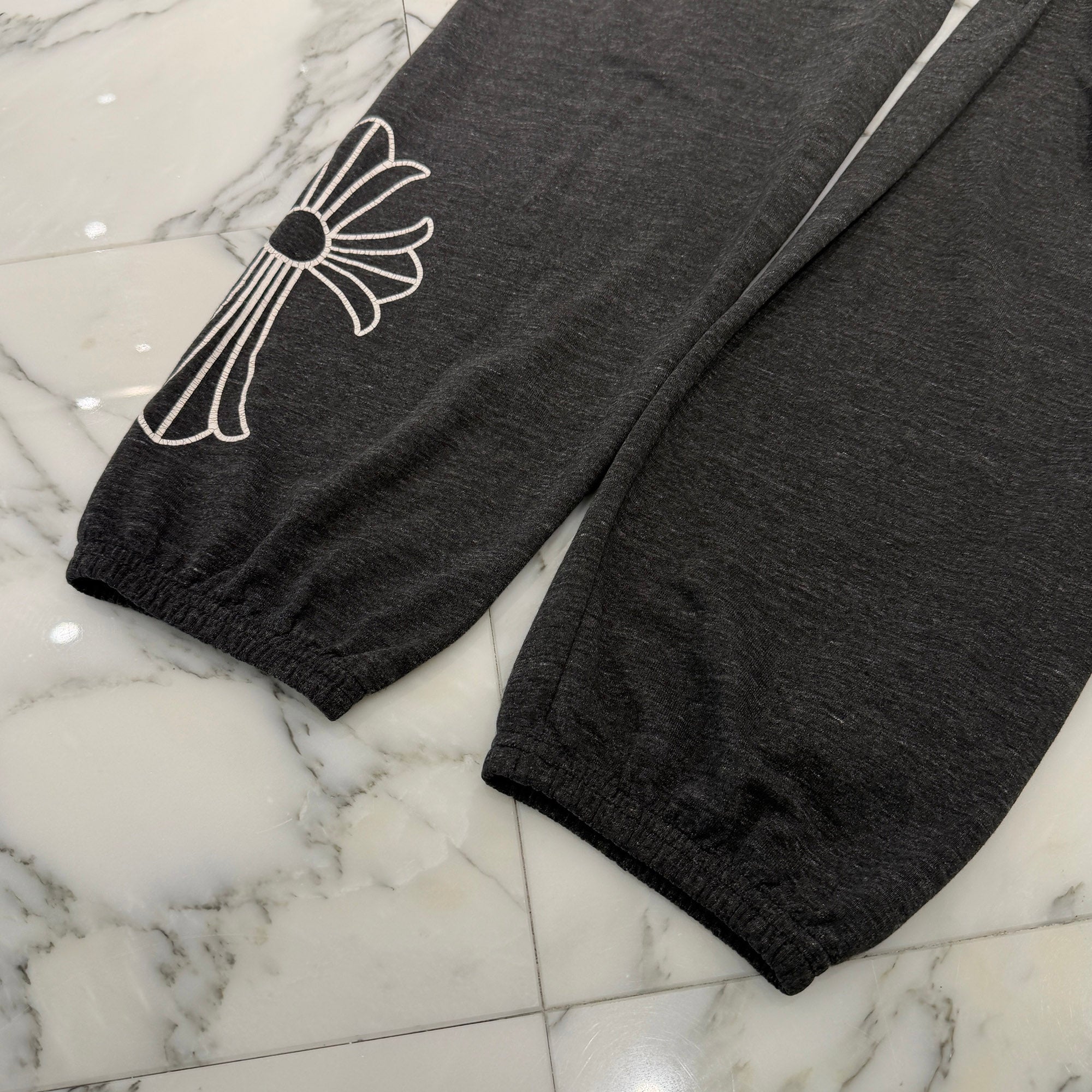 CHROME HEARTS Hem CH Cross Print Sweat Long Pants Size M クロムハーツ 裾 CHクロス プリント スウェットロングパンツ サイズM