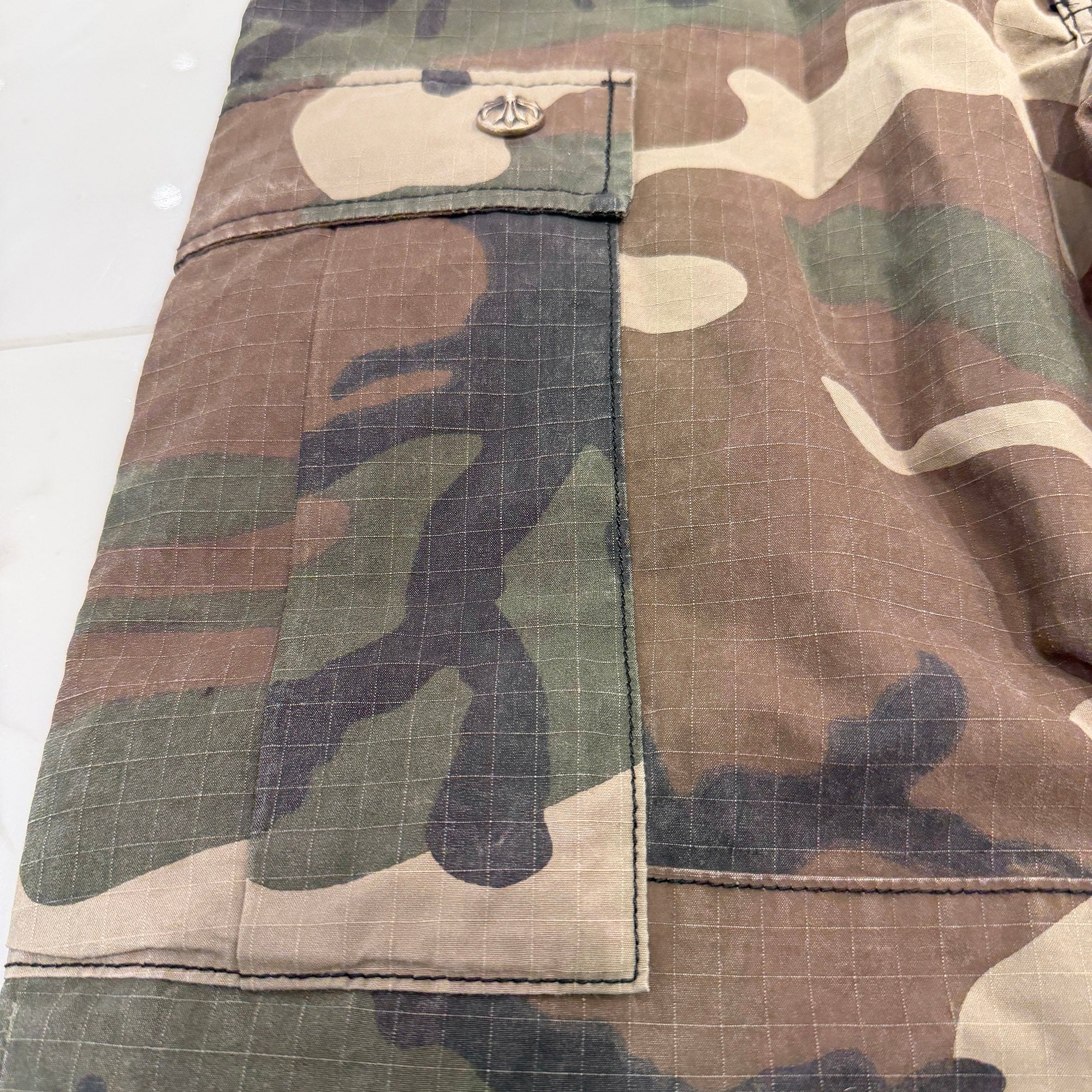 CHROME HEARTS Cross Ball Button Camo Cargo Pants Pants Size 33 クロムハーツ クロスボールボタン カモ カーゴパンツ サイズ33