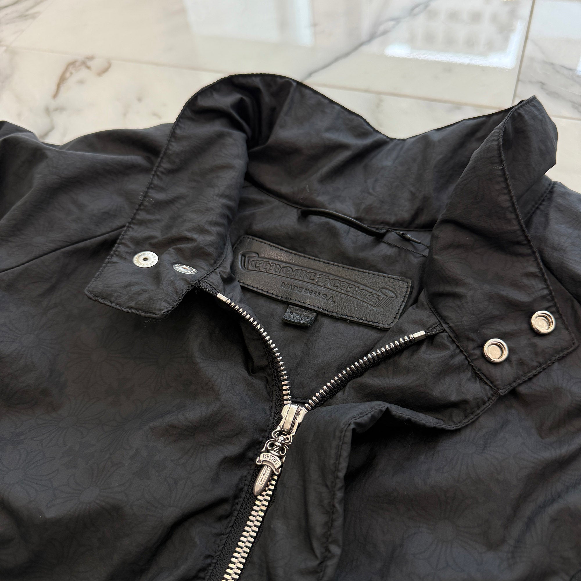CHROME HEARTS CH Logo Embroidery U Match Point Nylon Jacket Size XXL クロムハーツ CHロゴ刺繍 Uマッチポイント ナイロンジャケット サイズXXL