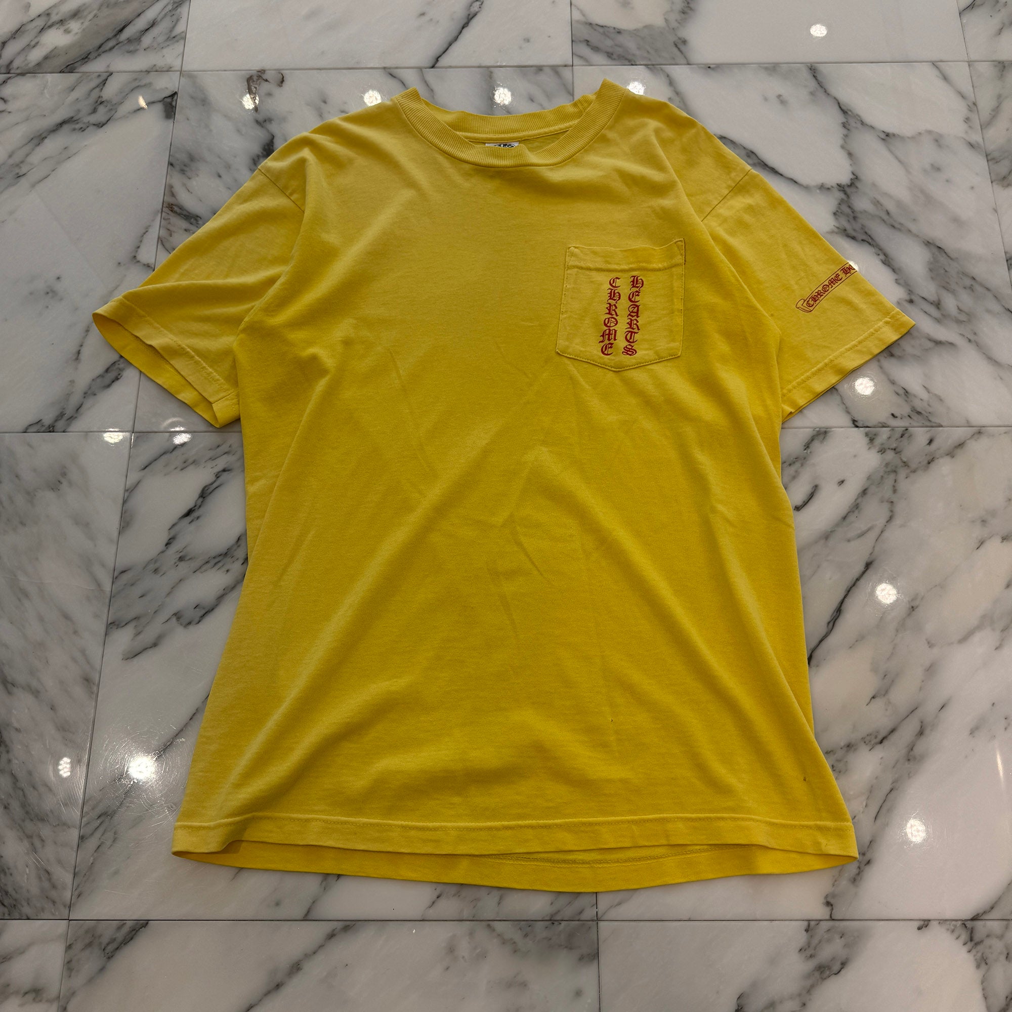 CHROME HEARTS Vertical Logo Back Scroll Tee Size M クロムハーツ ヴァーティカルロゴ バックスクロール Tシャツ サイズM
