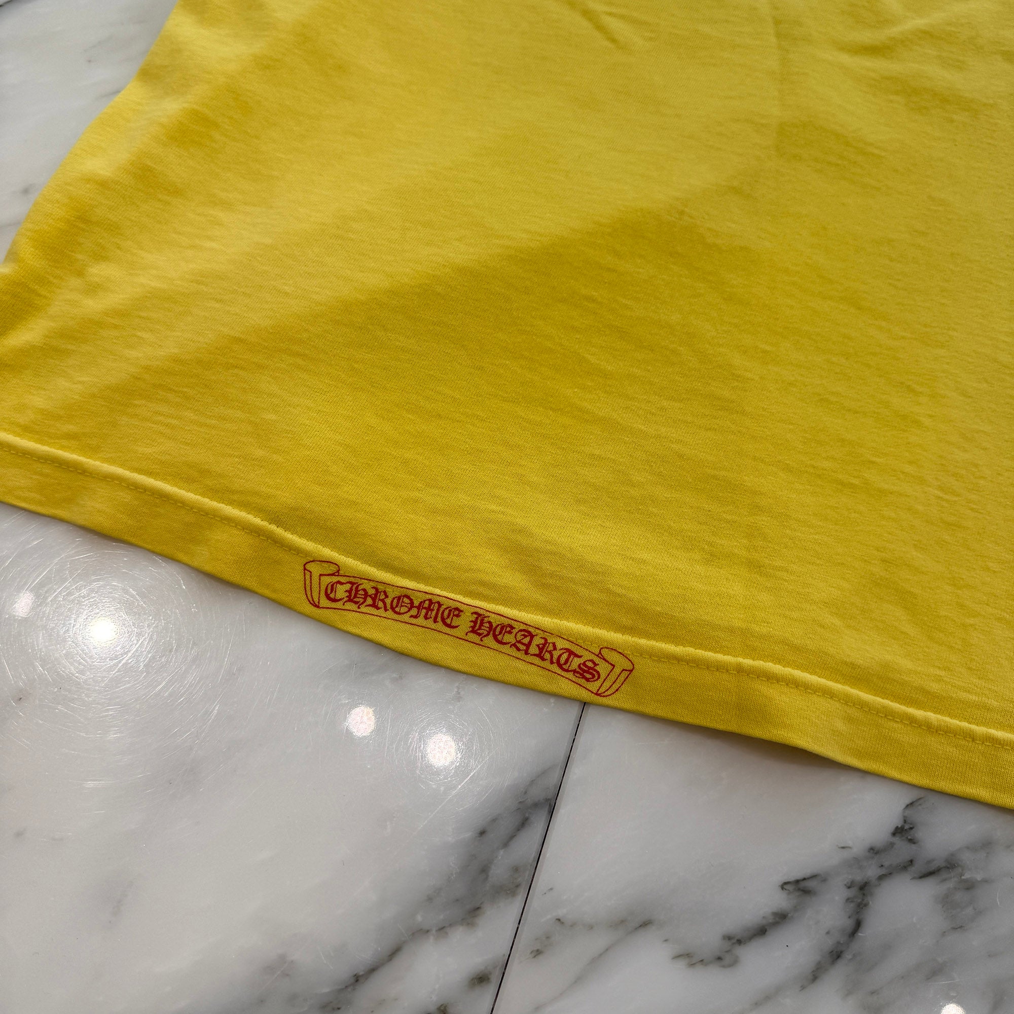 CHROME HEARTS Vertical Logo Back Scroll Tee Size M クロムハーツ ヴァーティカルロゴ バックスクロール Tシャツ サイズM