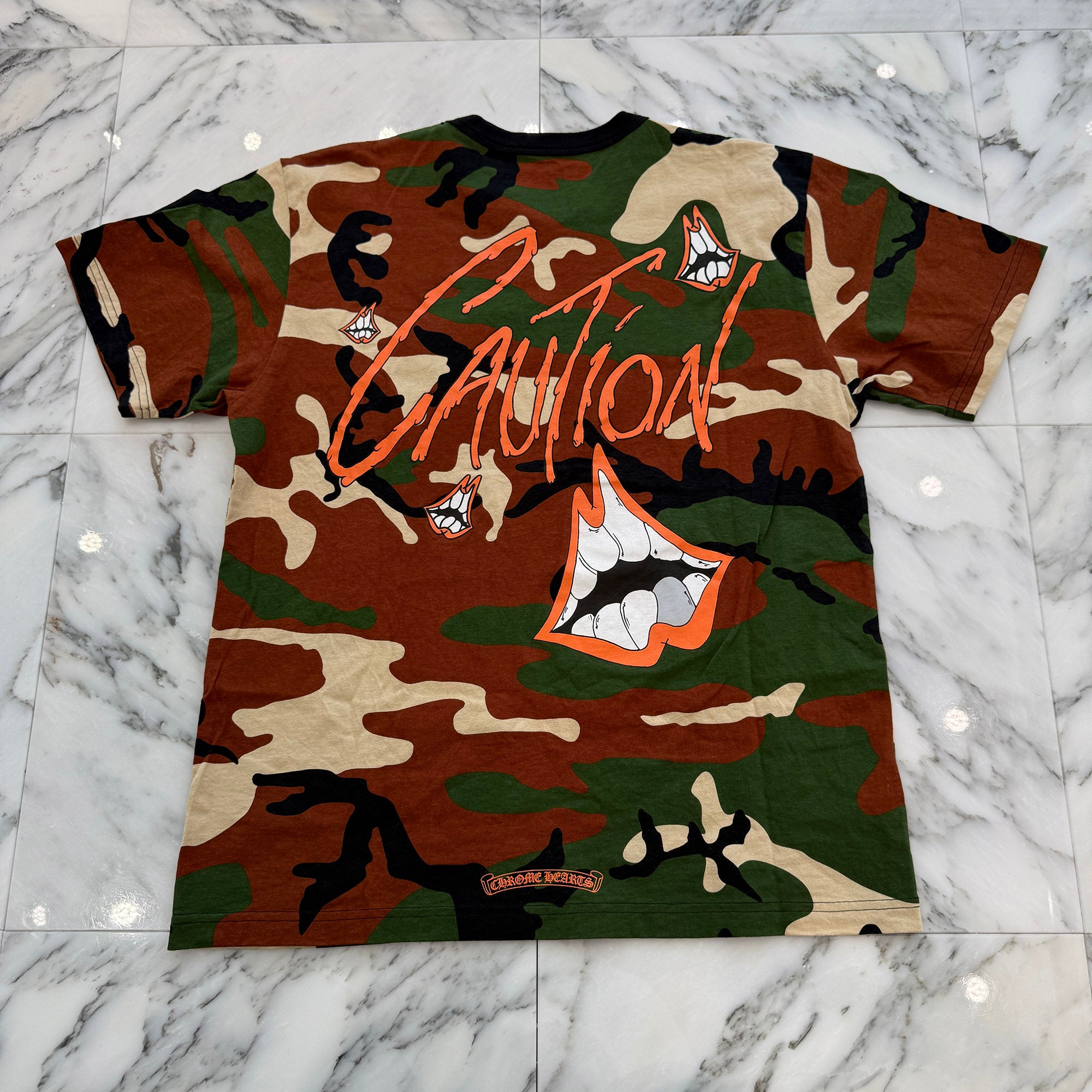CHROME HEARTS × MATTY BOY 2022SS PPO CAUTION Tee Size XL クロムハーツ × マッティボーイ コーションTシャツ サイズXL