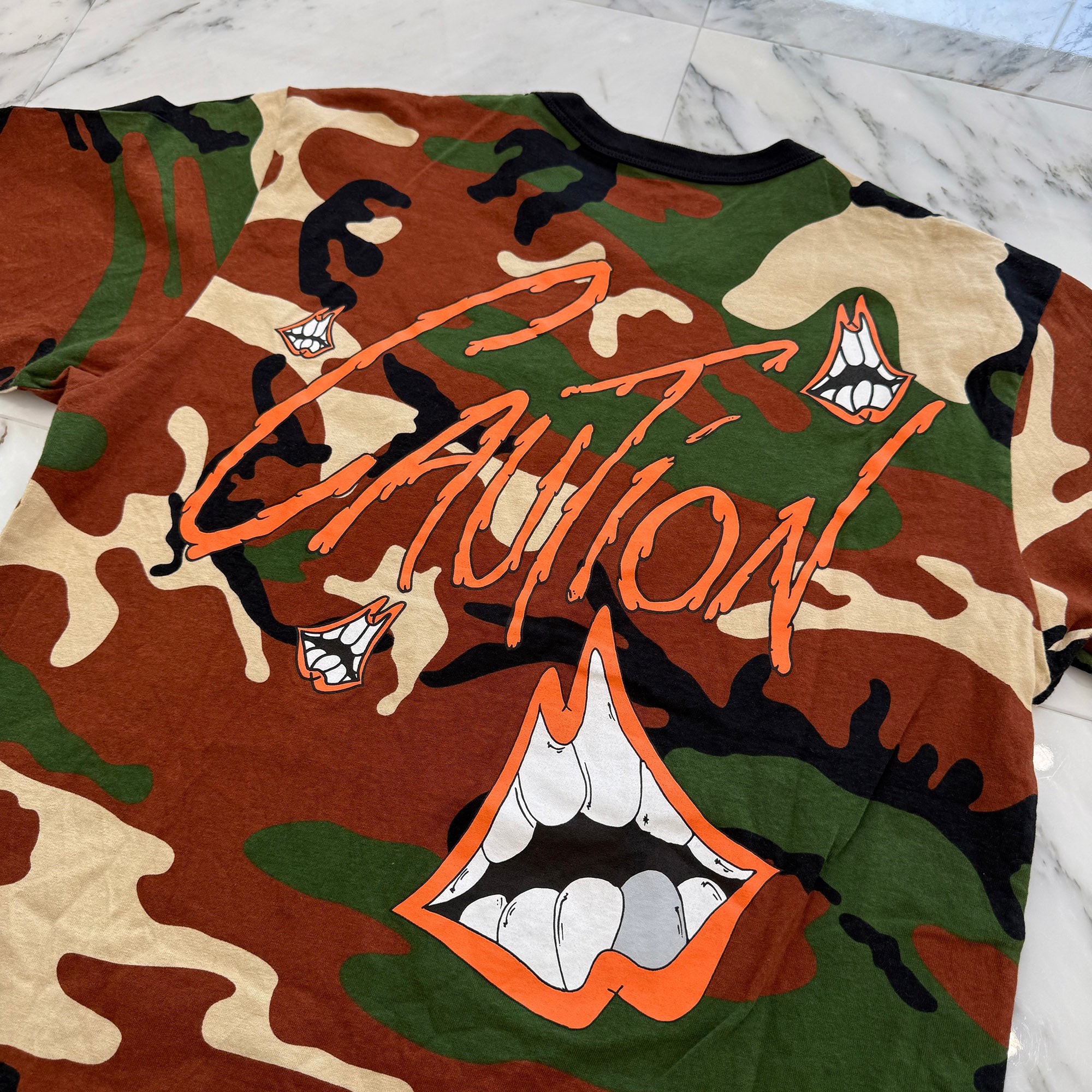 CHROME HEARTS × MATTY BOY 2022SS PPO CAUTION Tee Size XL クロムハーツ × マッティボーイ コーションTシャツ サイズXL