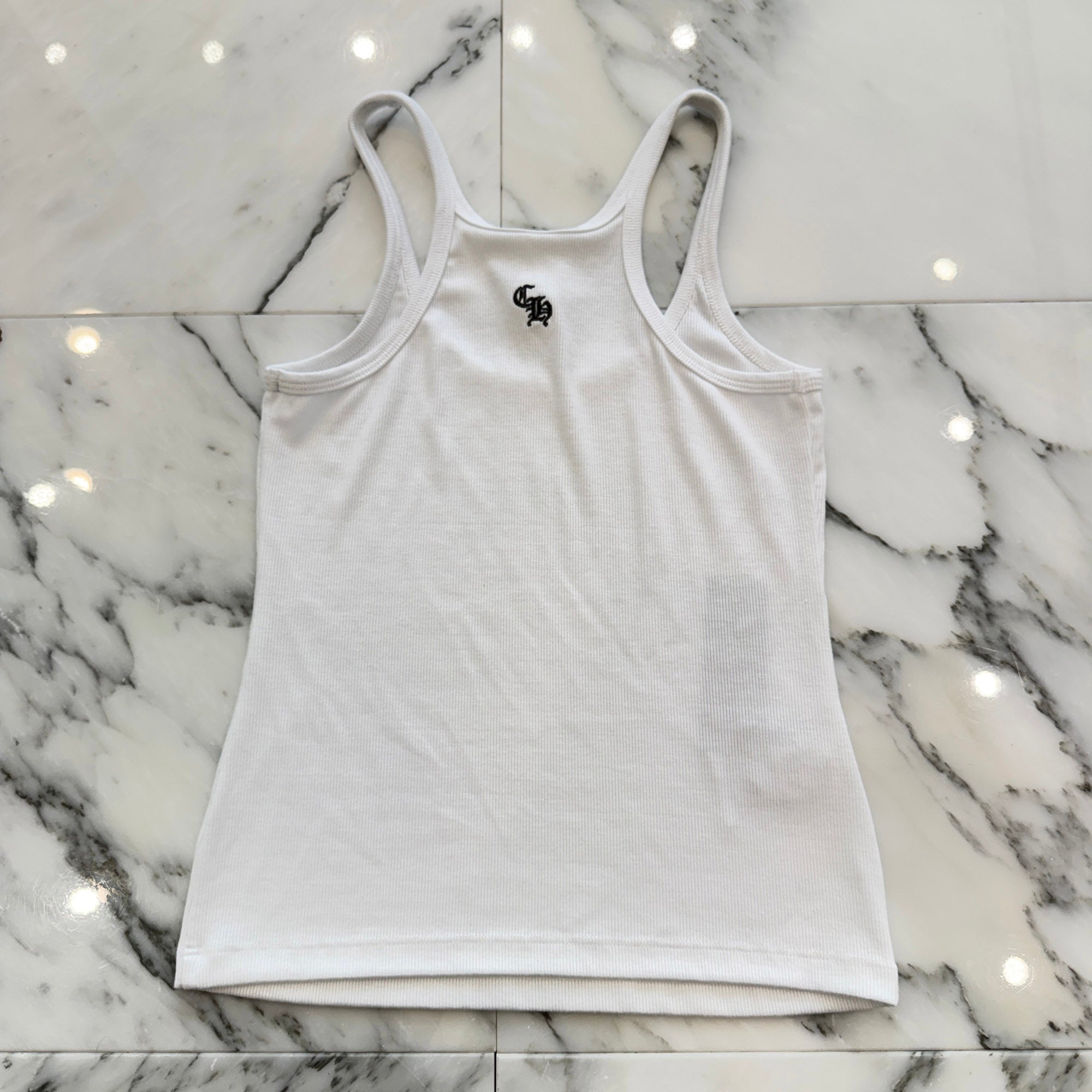 CHROME HEARTS Y NOT CH Logo Embroidery Camisole Size XS クロムハーツ ワイノット CHロゴ刺繍 キャミソール サイズXS