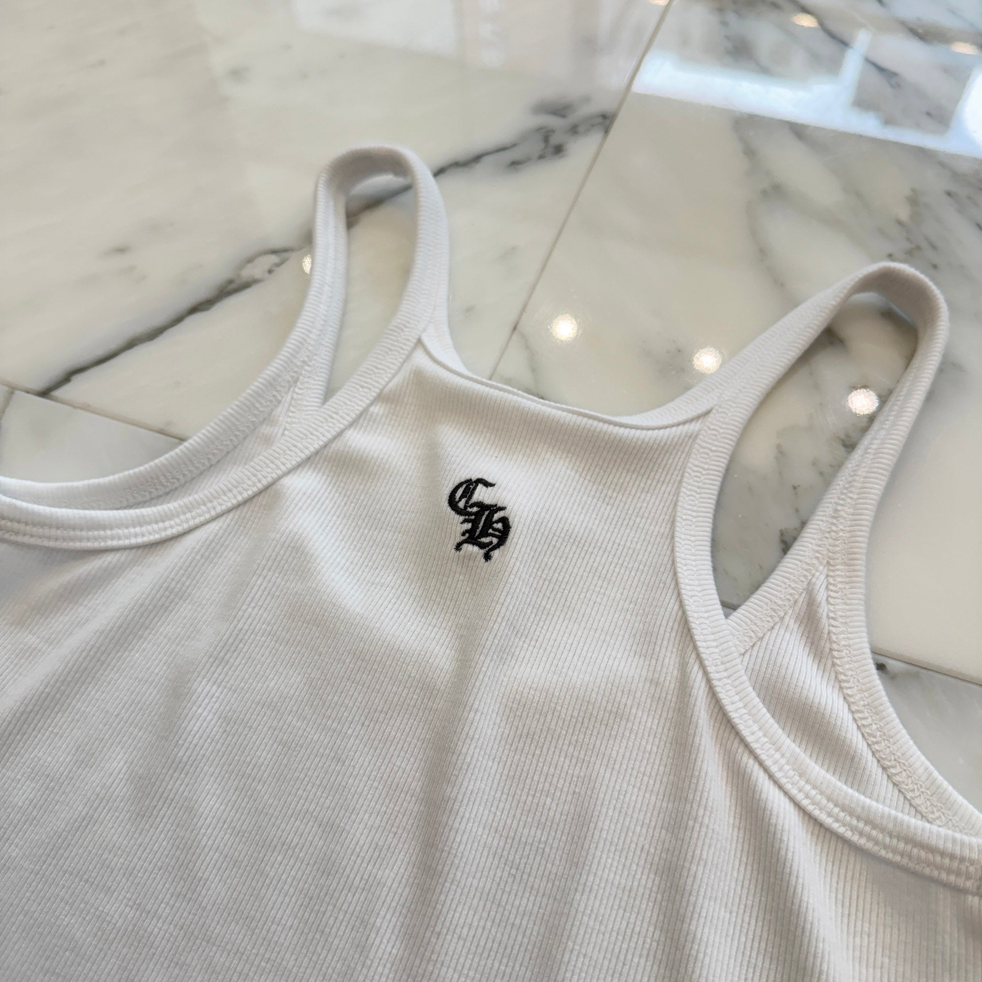 CHROME HEARTS Y NOT CH Logo Embroidery Camisole Size XS クロムハーツ ワイノット CHロゴ刺繍 キャミソール サイズXS