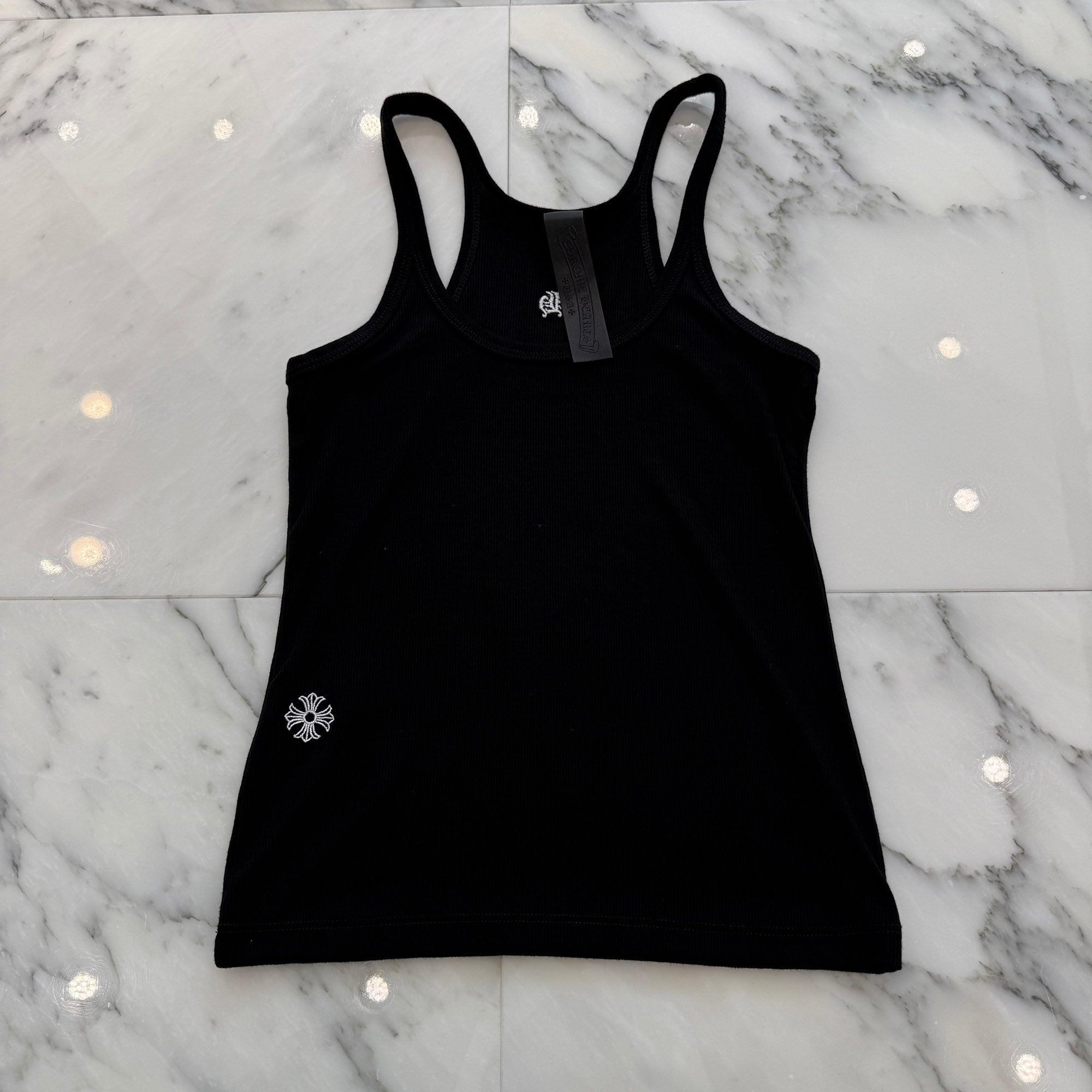 CHROME HEARTS Y NOT CH Logo Embroidery Camisole Size XS クロムハーツ ワイノット CHロゴ刺繍 キャミソール サイズXS