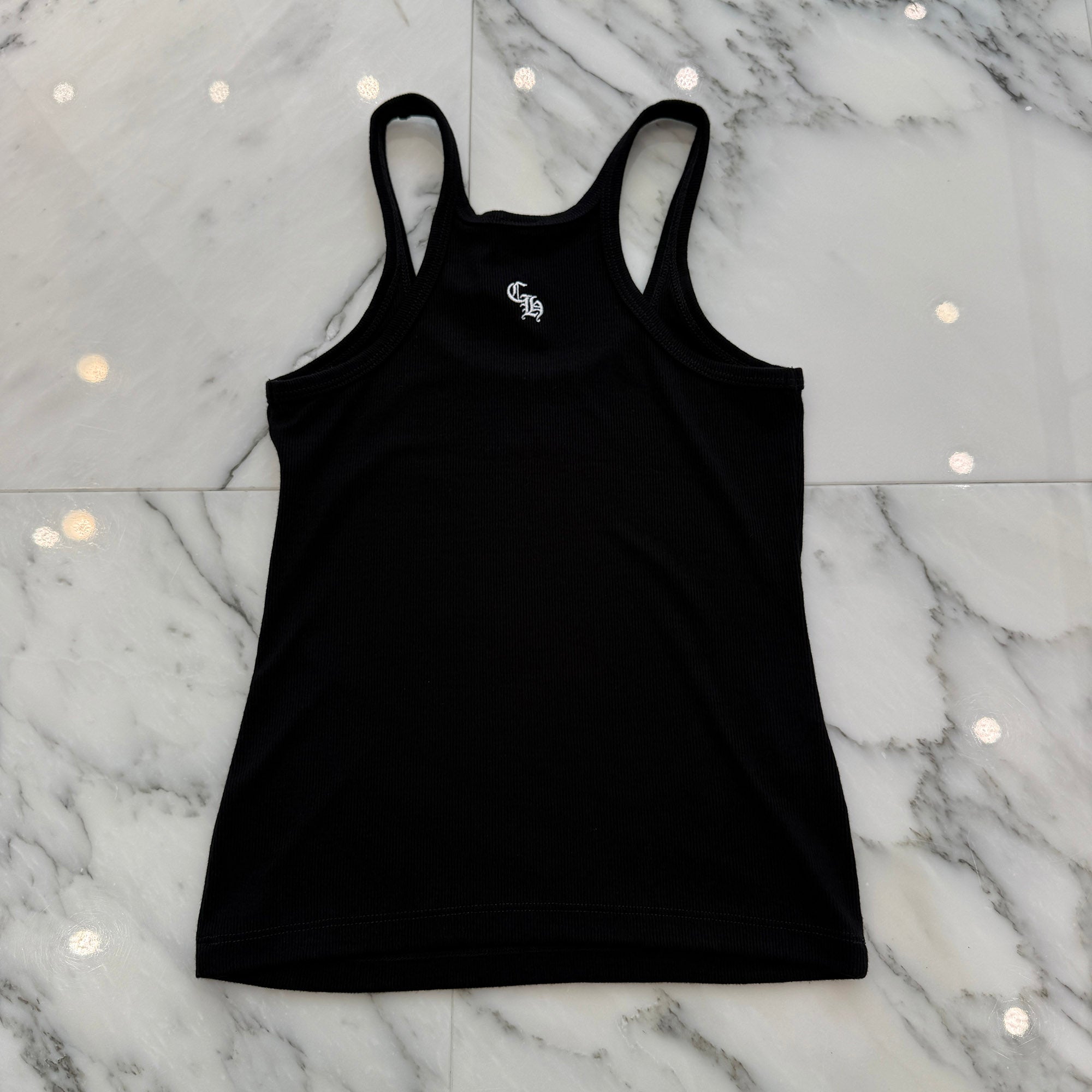 CHROME HEARTS Y NOT CH Logo Embroidery Camisole Size XS クロムハーツ ワイノット CHロゴ刺繍 キャミソール サイズXS