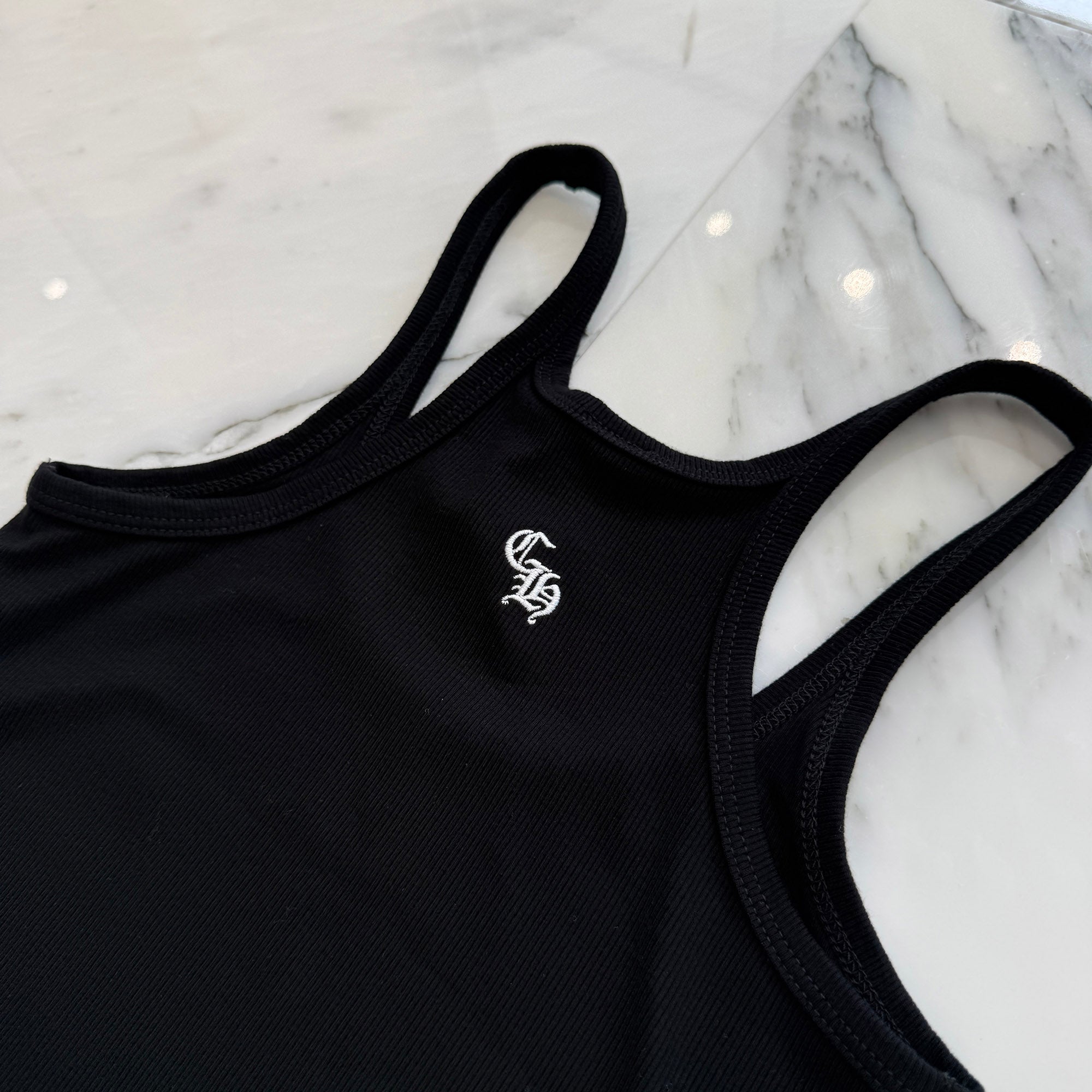 CHROME HEARTS Y NOT CH Logo Embroidery Camisole Size XS クロムハーツ ワイノット CHロゴ刺繍 キャミソール サイズXS