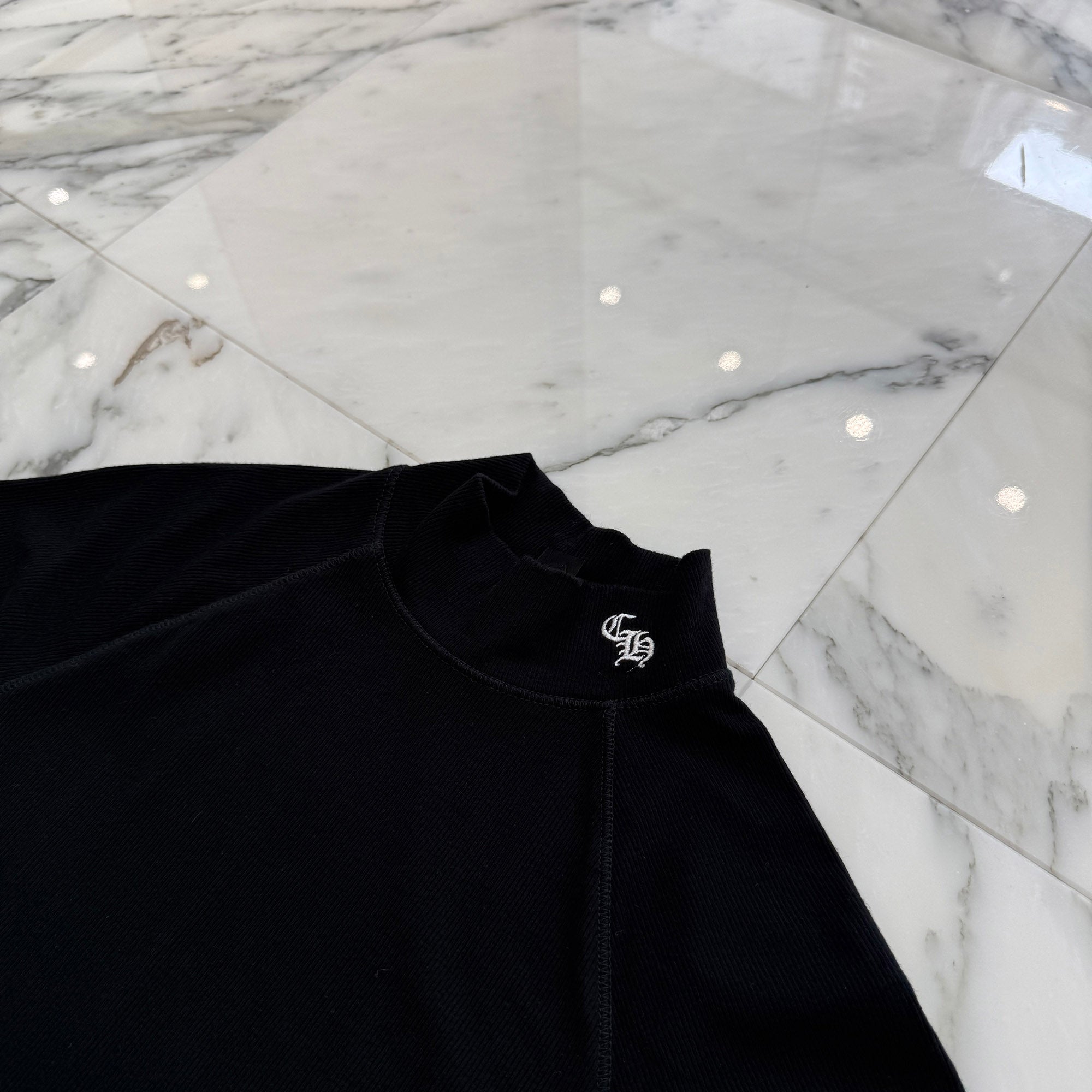 CHROME HEARTS BAD SEED CH Plus Mock Neck Tee Size S クロムハーツ バッドシード CHプラス モックネック Tシャツ サイズS