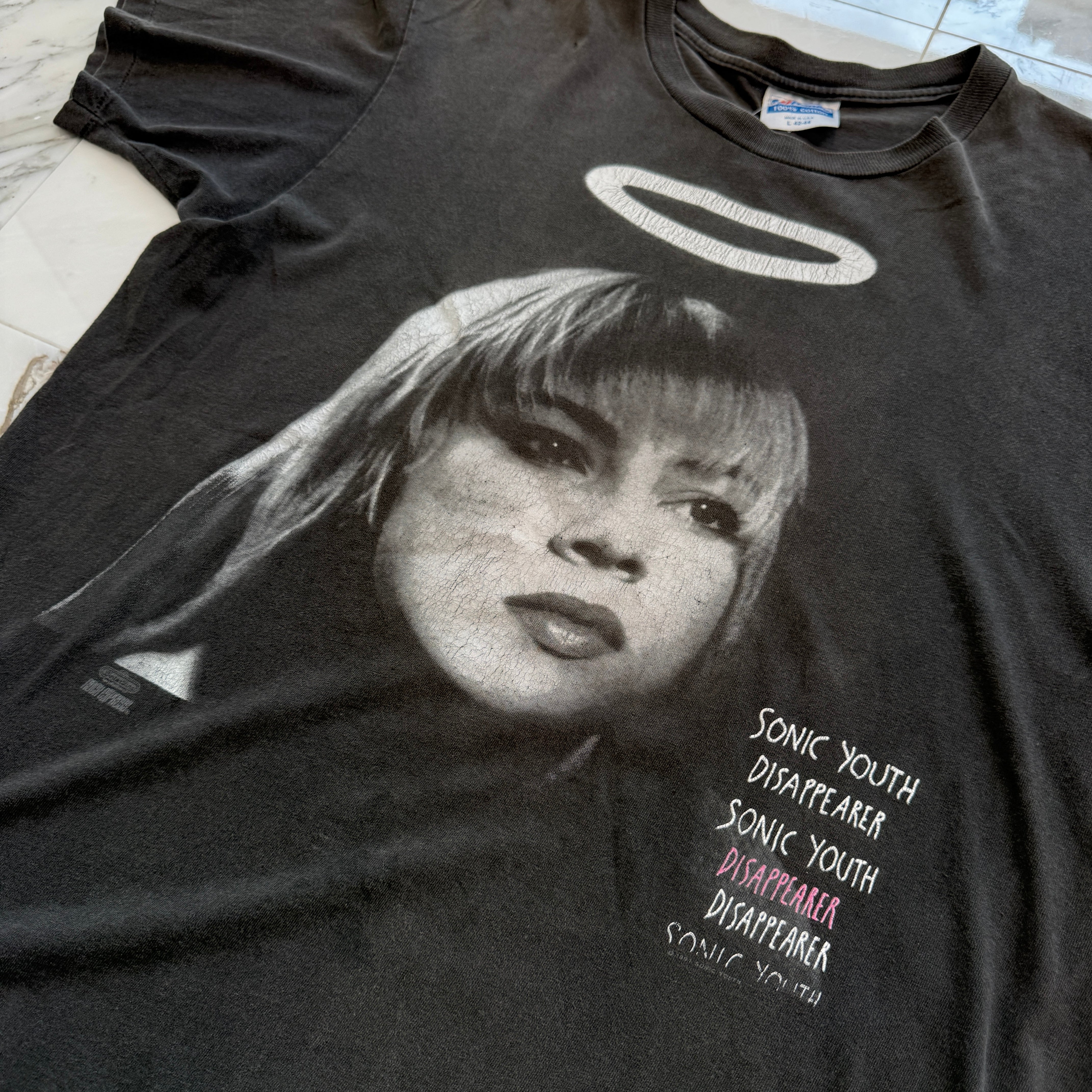 Vintage 90's SONIC YOUTH "DISAPPEARER" 1991 Hanes S/S Tee Size L ヴィンテージ 90's ソニックユース "ディスアピアラー" 1991 ヘインズ社製 Tシャツ サイズL