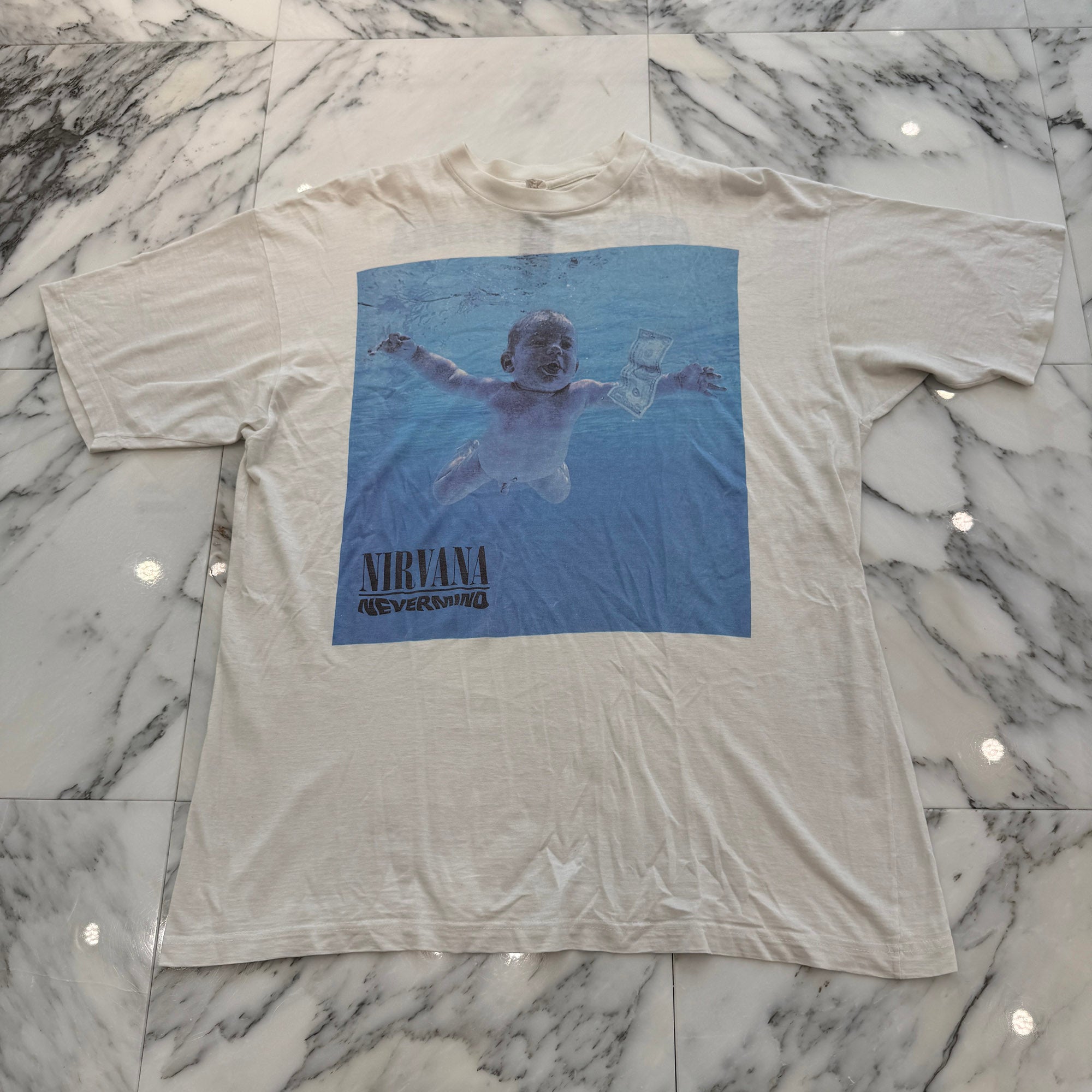 Vintage 90's NIRVANA "Never Mind" 1992 Album Promo S/S Tee Size XL ヴィンテージ 90's ニルヴァーナ "ネバー・マインド" 1992 アルバムプロモ Tシャツ サイズXL