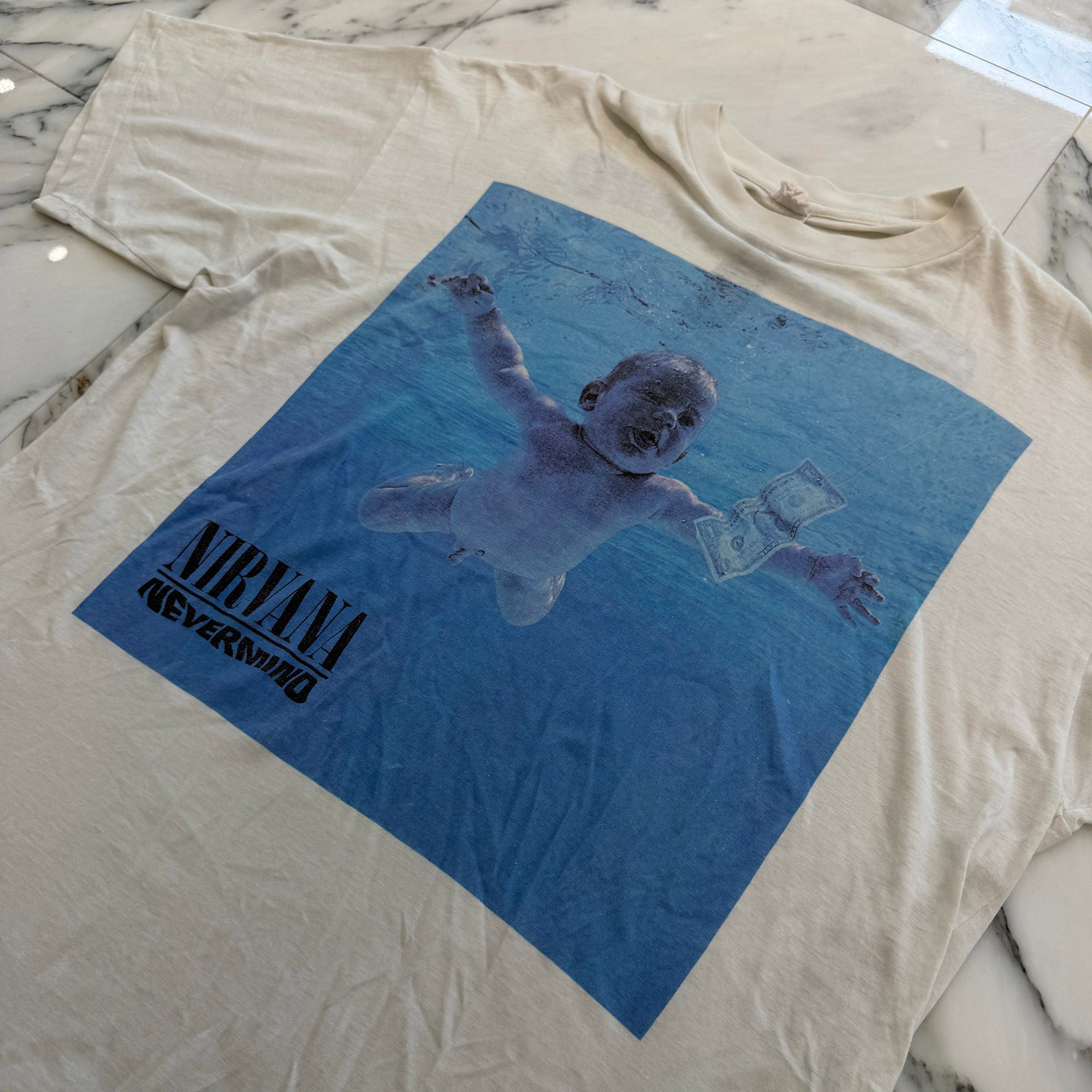 Vintage 90's NIRVANA "Never Mind" 1992 Album Promo S/S Tee Size XL ヴィンテージ 90's ニルヴァーナ "ネバー・マインド" 1992 アルバムプロモ Tシャツ サイズXL