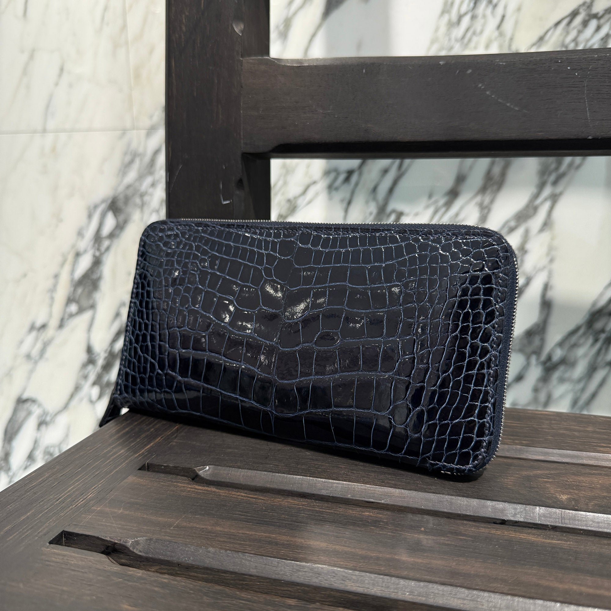 HERMES Azap Long Leather Wallet "Bleu Marine" Y刻印 エルメス アザップ ロング レザーウォレット "ブルーマリン" Y刻印