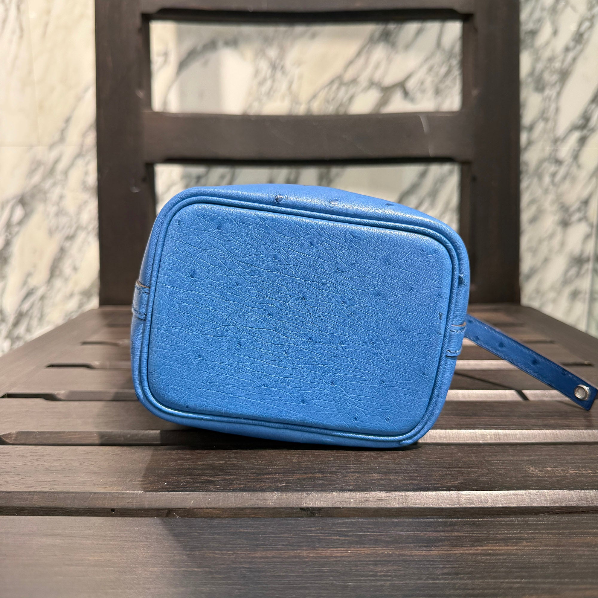 HERMES Picotin Lock Micro OSTRICH "Mykonos" W刻印 エルメス ピコタンロック マイクロ オーストリッチ "ミコノス" ハンドバッグ W刻印