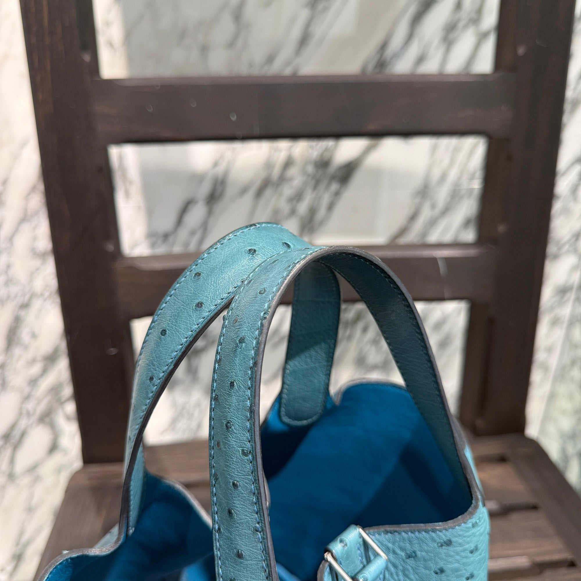 HERMES Picotin Lock PM OSTRICH "Colvert" A刻印 エルメス ピコタンロック PM オーストリッチ "コルヴェール" ハンドバッグ A刻印