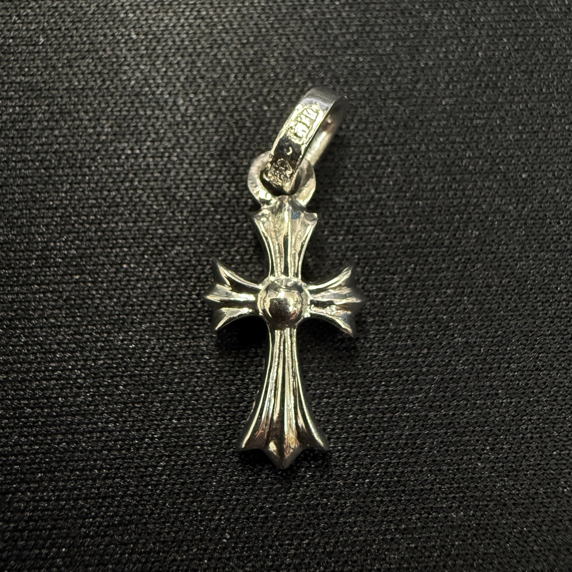 CHROME HEARTS 18K WG Baby Fat Charm Pave Pink Sapphire クロムハーツ 18K ホワイトゴールド ベビーファット チャーム パヴェピンクサファイア