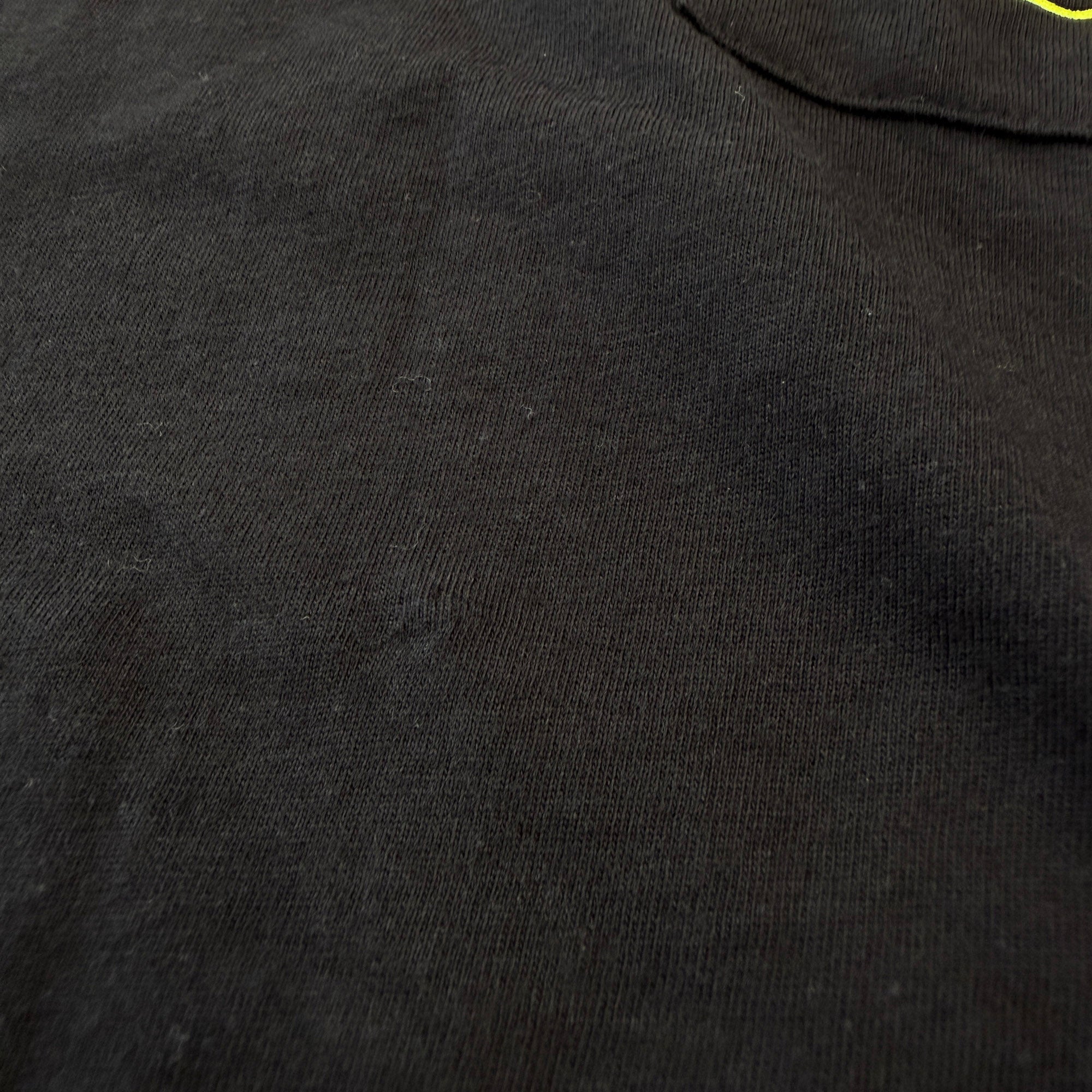 CHROME HEARTS Neon Yellow Floral Cross Horseshoe Long Sleeve Tee Size M クロムハーツ ネオンイエロー フローラルクロス ホースシュー ロングスリーブ Tシャツ サイズM