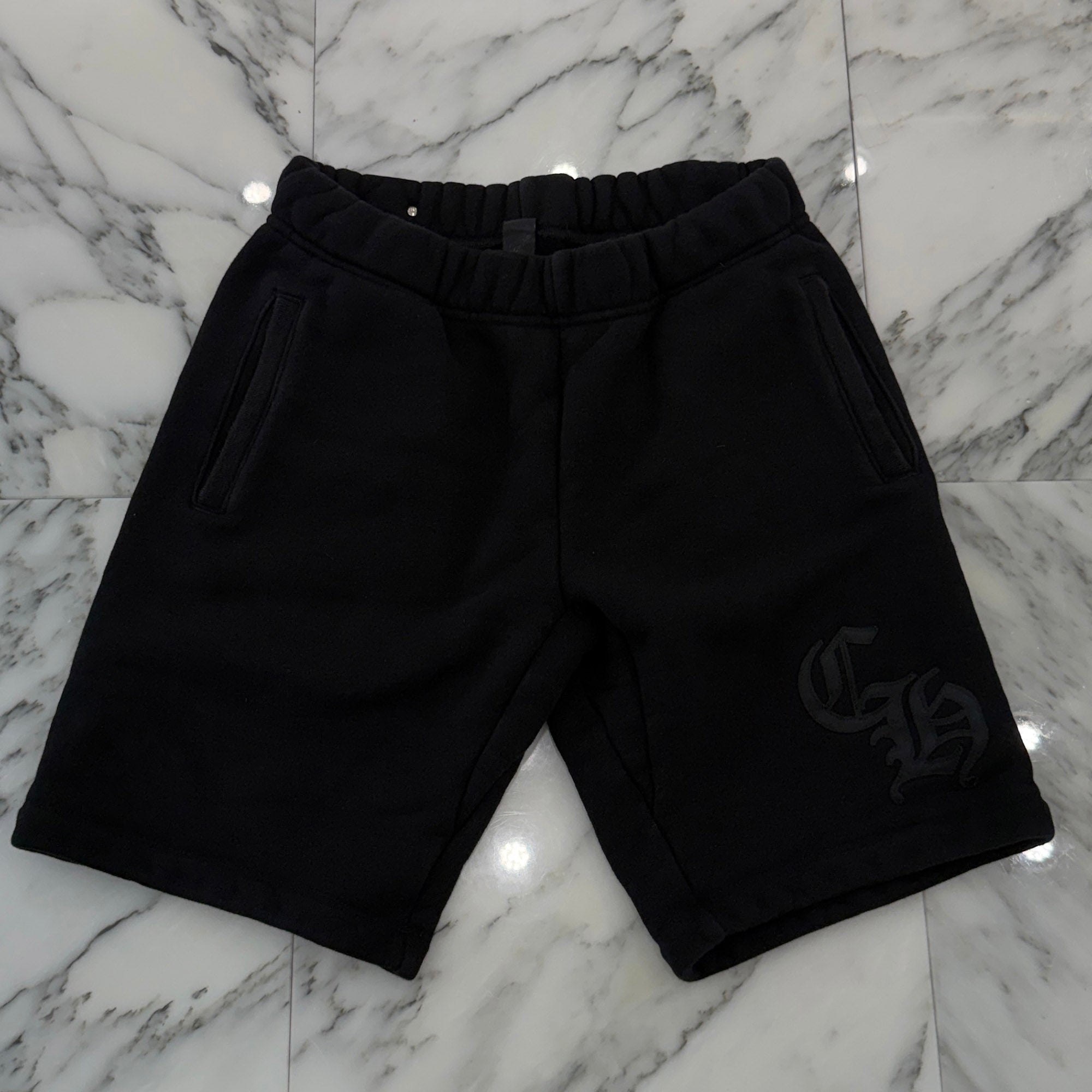 CHROME HEARTS 2025SS Y NOT CH Applique Embroidery Sweat Half Pants Size M クロムハーツ ワイノット CHアップリケ刺繡 スウェット ハーフパンツ サイズM