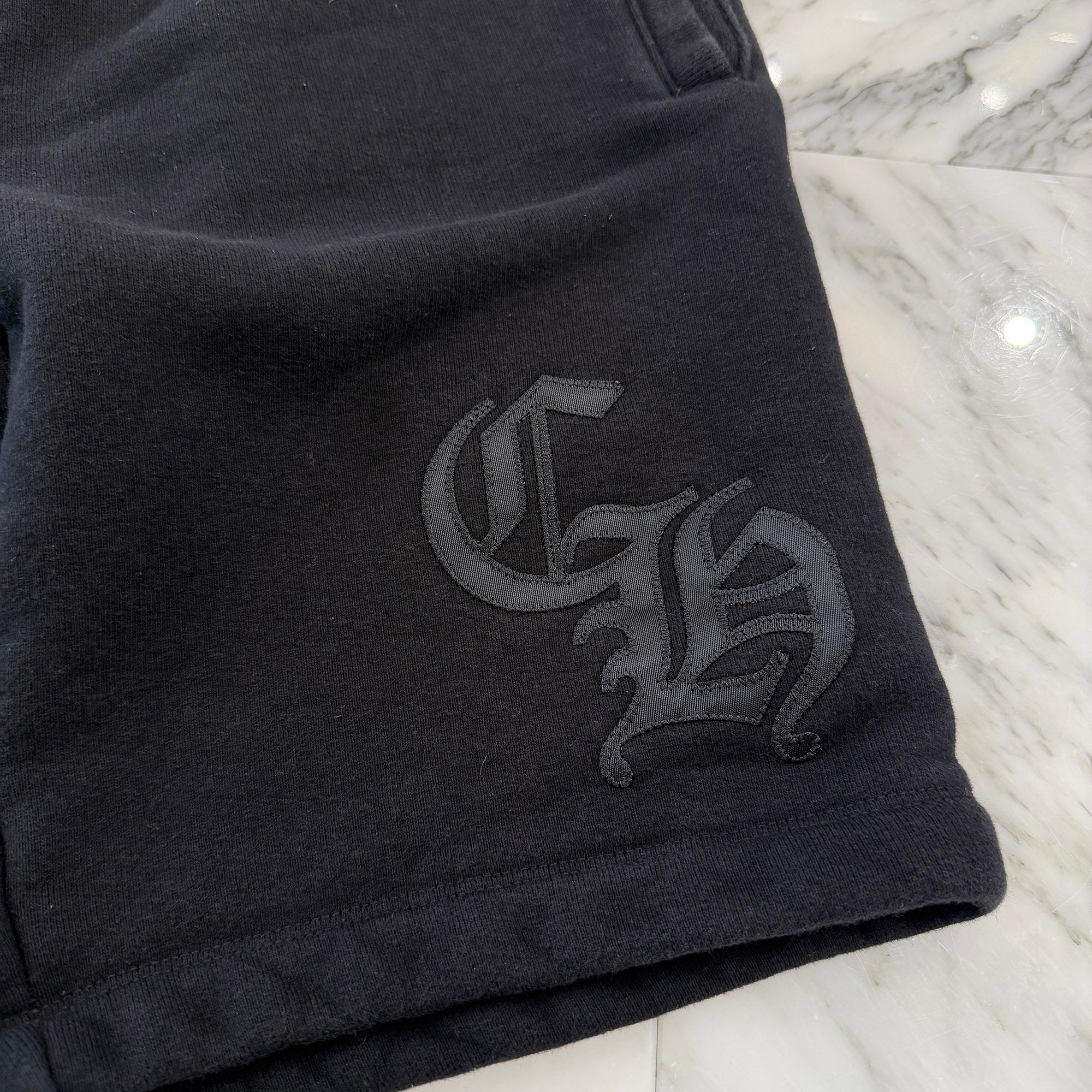 CHROME HEARTS 2025SS Y NOT CH Applique Embroidery Sweat Half Pants Size M クロムハーツ ワイノット CHアップリケ刺繡 スウェット ハーフパンツ サイズM