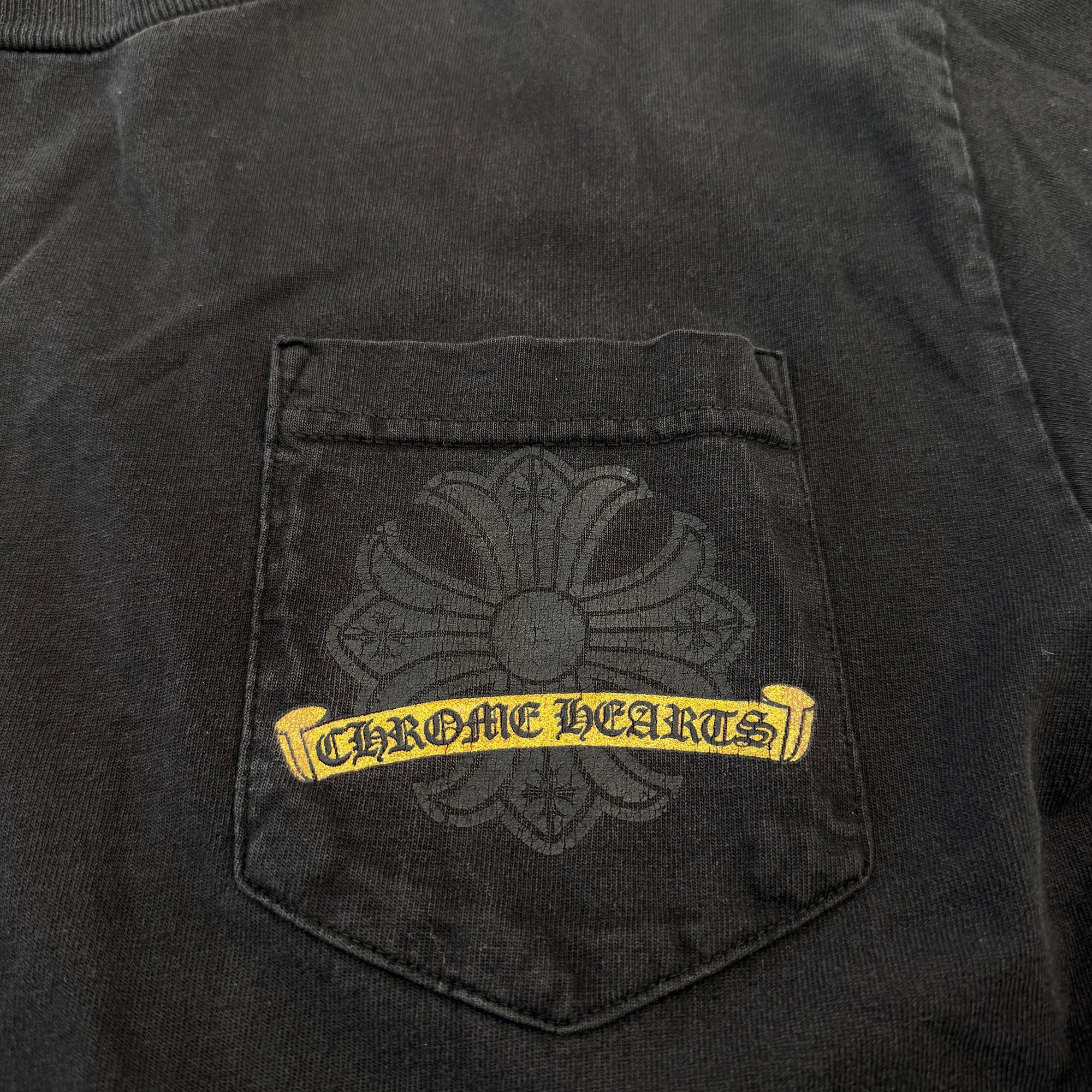 CHROME HEARTS CH Plus Scroll Gold Horseshoe Tee Size M クロムハーツ CHプラス スクロール ゴールド ホースシュー Tシャツ サイズM