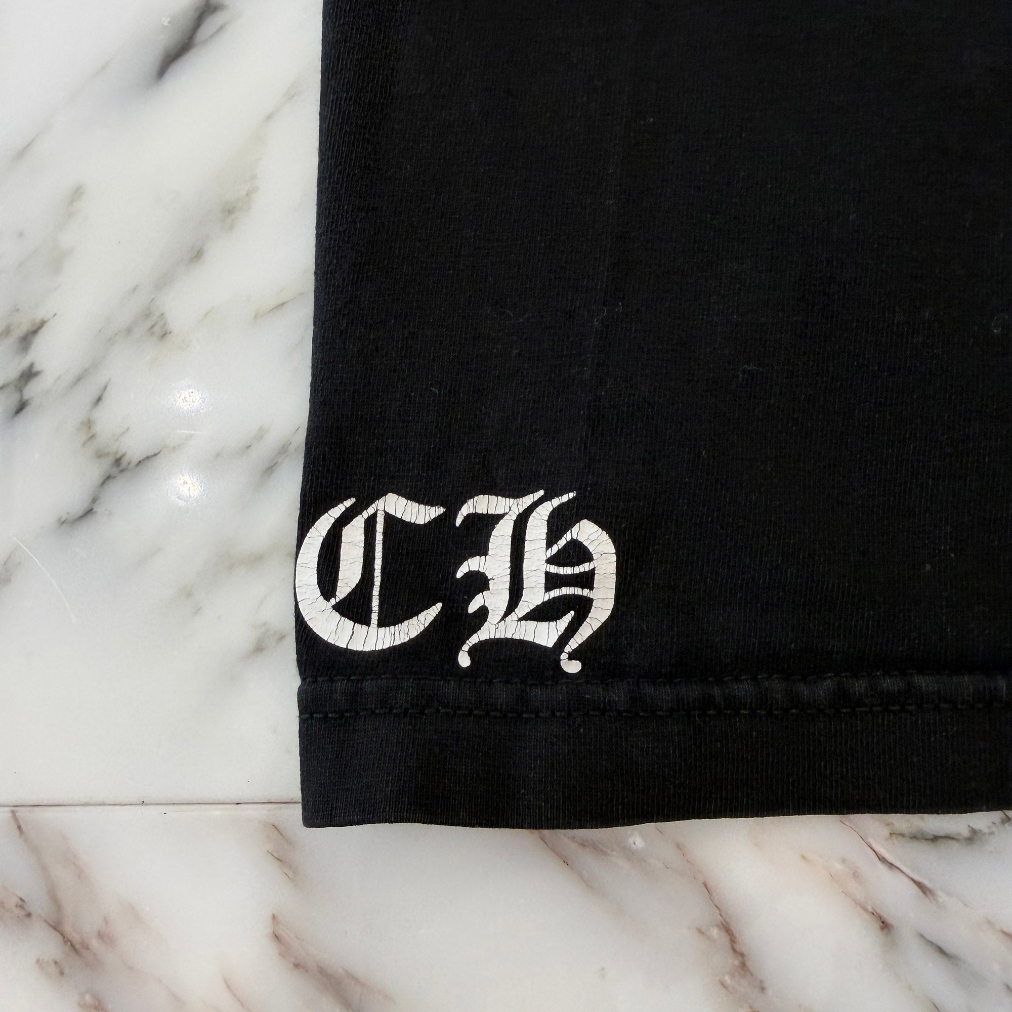 CHROME HEARTS CH Plus Scroll Gold Horseshoe Tee Size M クロムハーツ CHプラス スクロール ゴールド ホースシュー Tシャツ サイズM