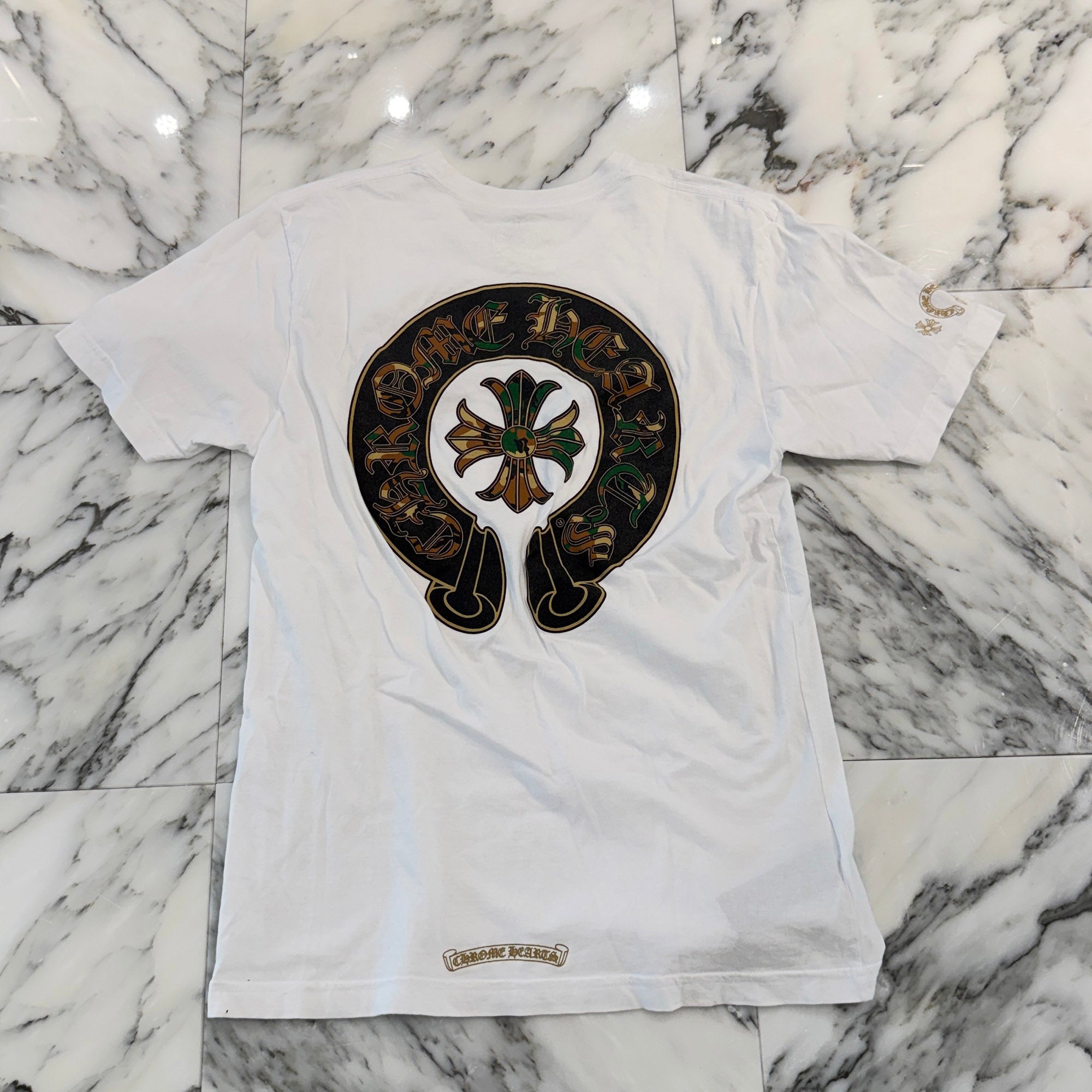 CHROME HEARTS Camo Horseshoe Print Tee Size L クロムハーツ カモ ホースシュープリント Tシャツ サイズL