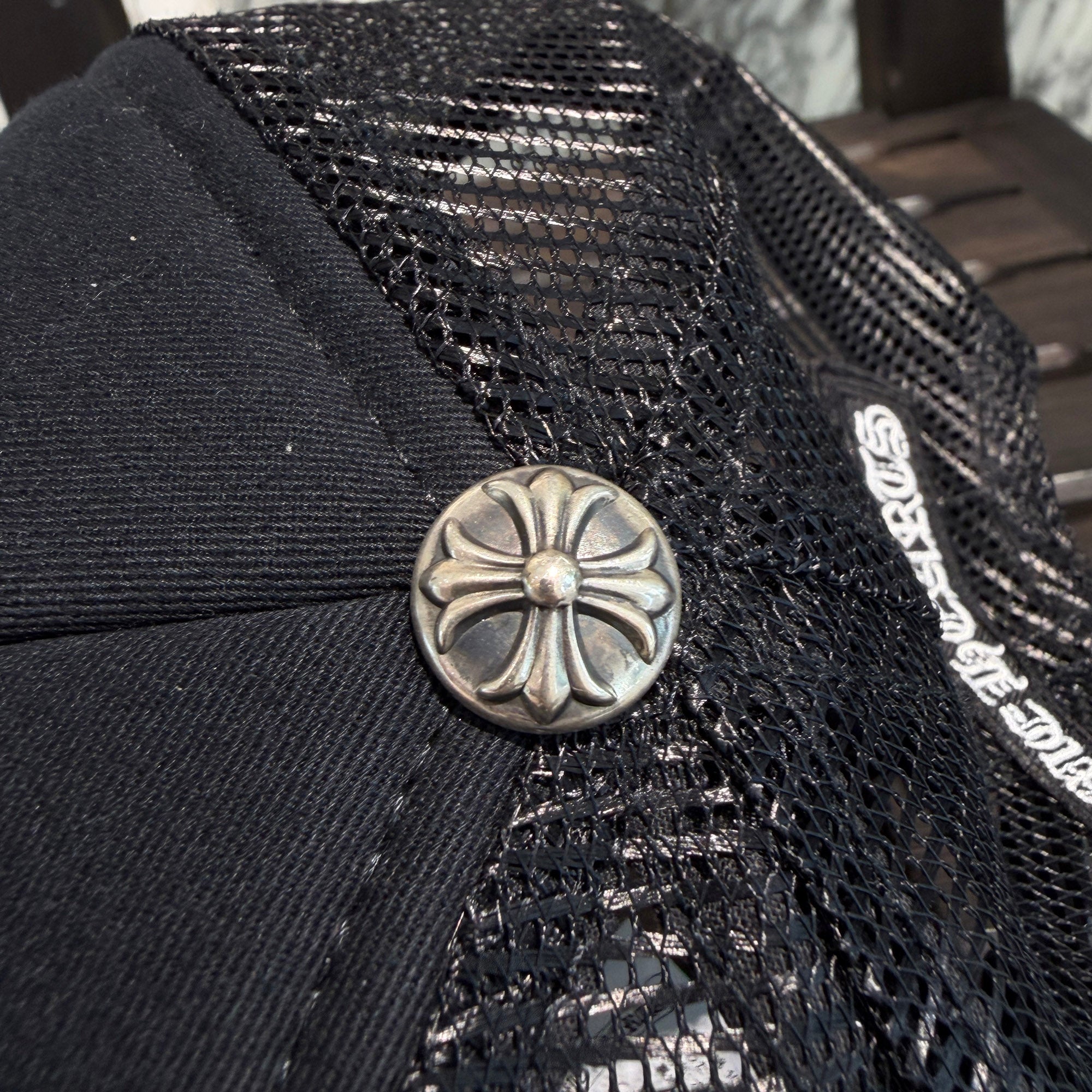 CHROME HEARTS Triple Cross Patch Trucker Cap ONE SIZE (51-61) クロムハーツ トリプルクロスパッチ トラッカーキャップ ONE SIZE (51-61)