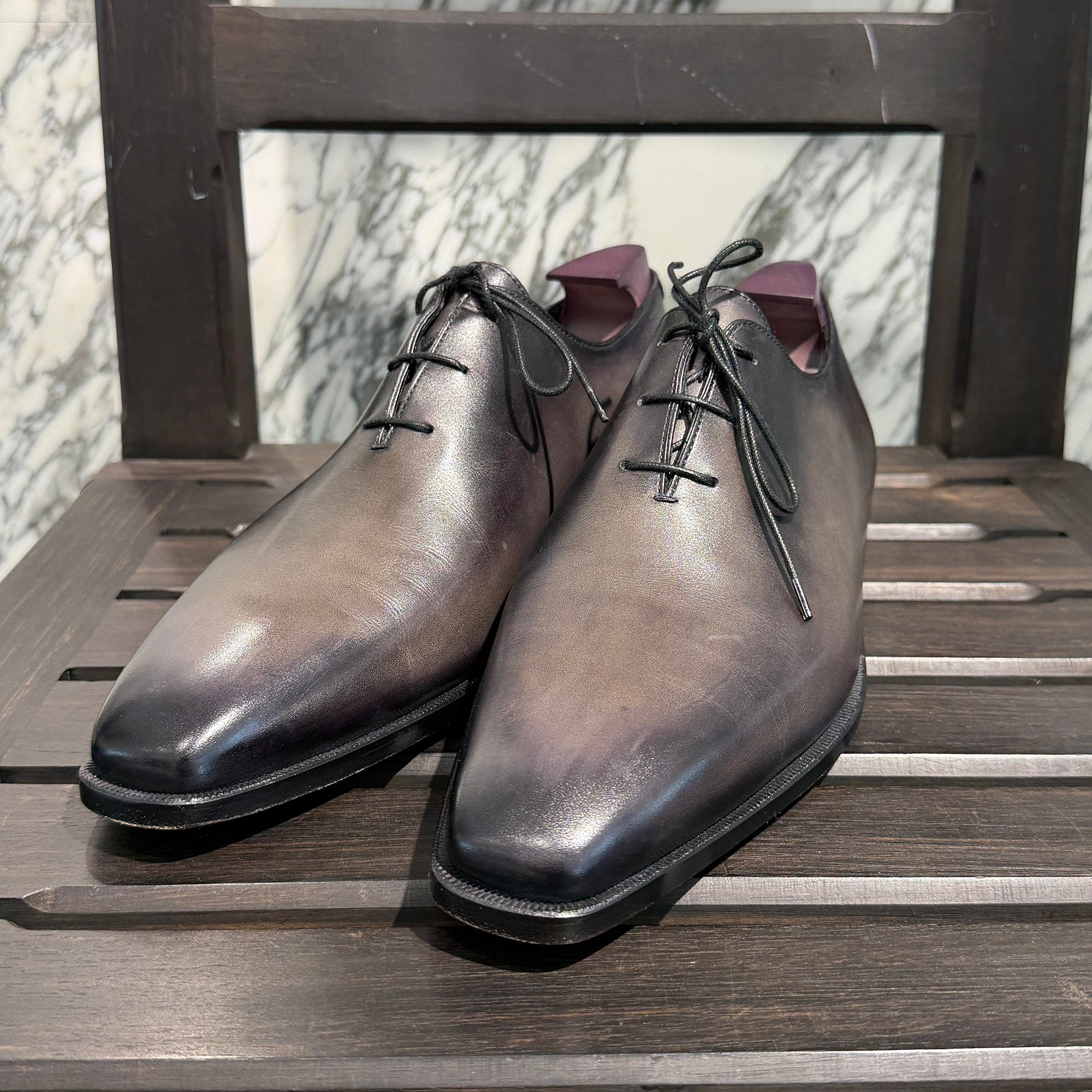 Berluti Alessandro Demeure Oxfords Leather Lace Up Shoes Size 9 (JP28.5) ベルルッティ アレッサンドロ デムジュール オックスフォード フォード レザー レースアップシューズ サイズ9 (JP28.5)
