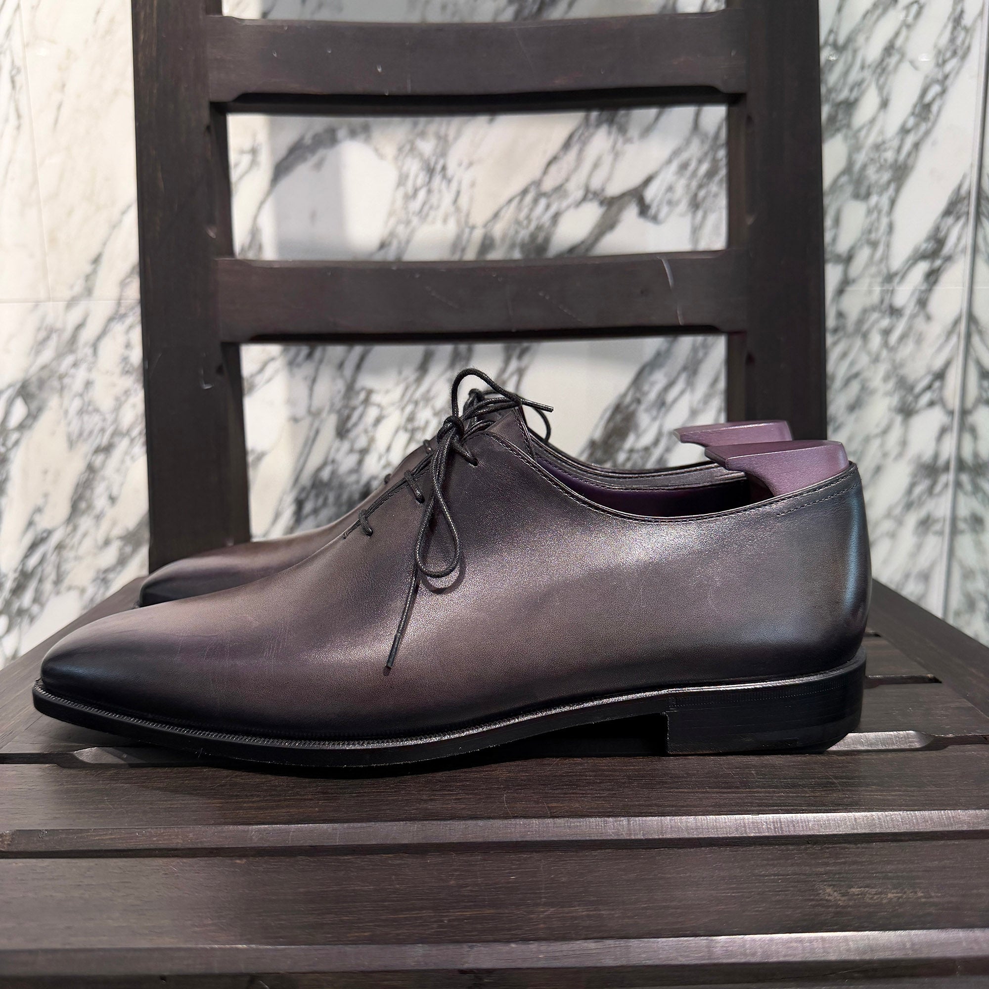 Berluti Alessandro Demeure Oxfords Leather Lace Up Shoes Size 9 (JP28.5) ベルルッティ アレッサンドロ デムジュール オックスフォード フォード レザー レースアップシューズ サイズ9 (JP28.5)