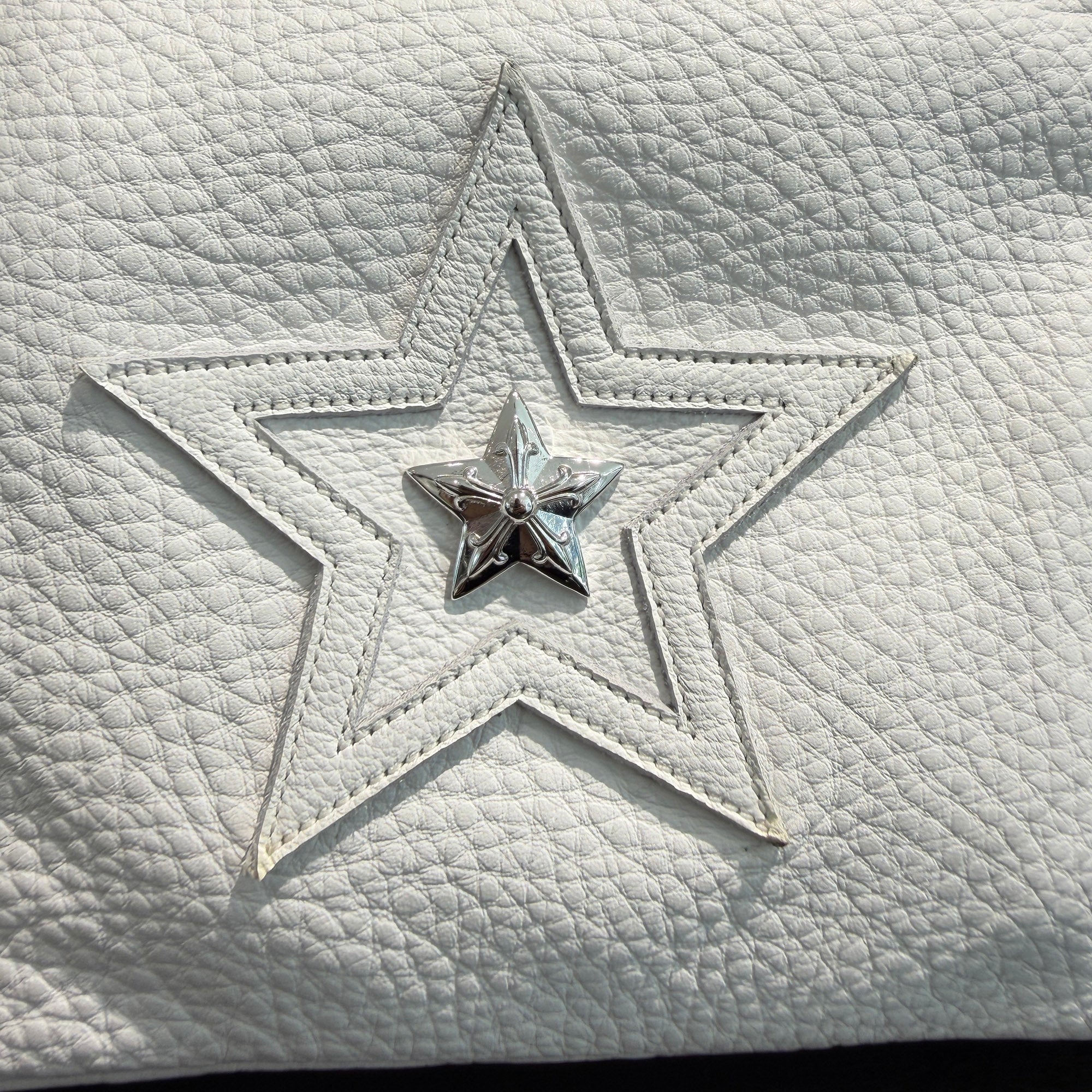 CHROME HEARTS CH Star CHICKEN NUGGET Small Leather Shoulder Bag クロムハーツ CHスター チキンナゲット スモールレザー ショルダーバッグ