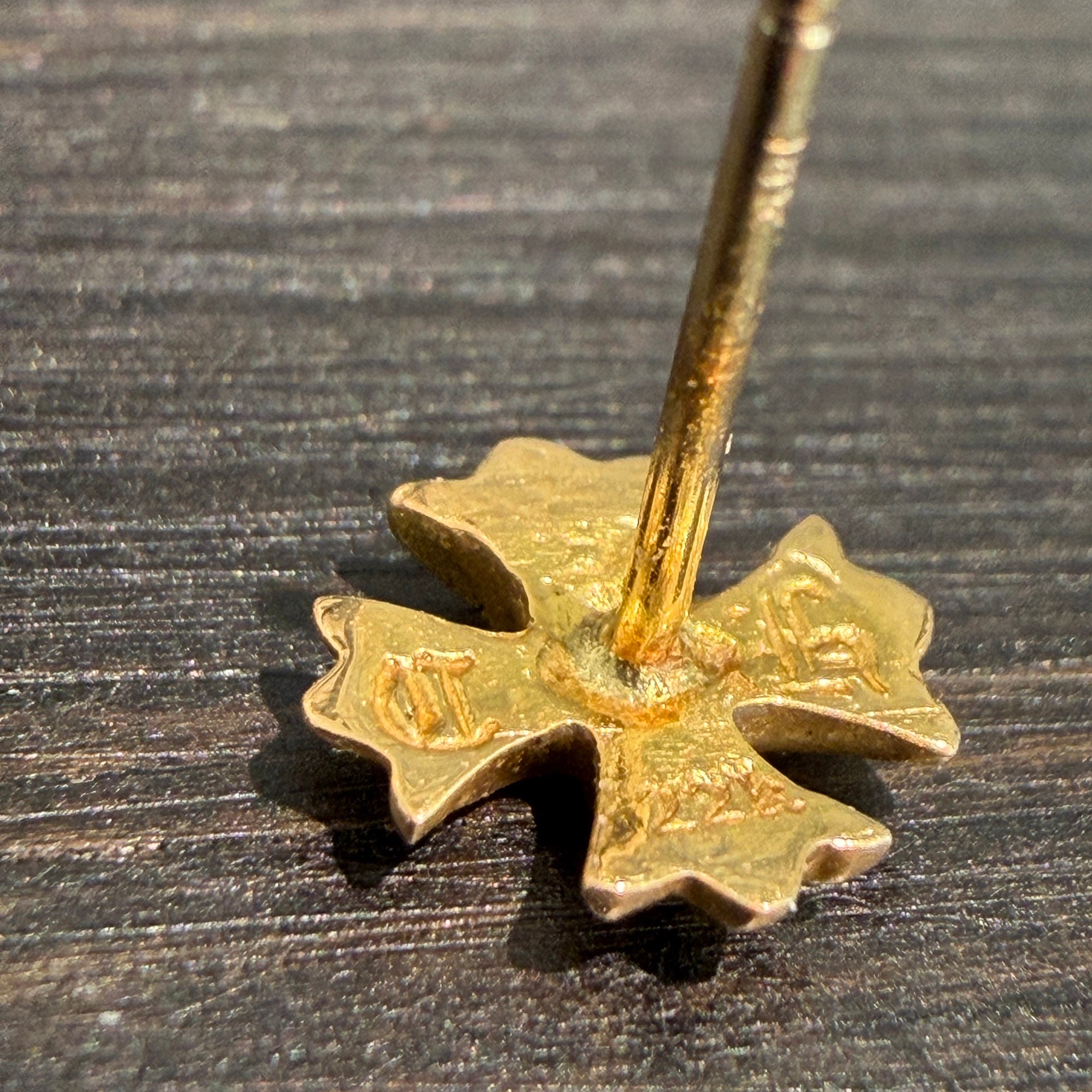 CHROME HEARTS 22K CH Plus Cross Stud Earring 1 Diamond クロムハーツ 22K CHプラス クロス スタッズ イヤリング ピアス 1ダイヤモンド