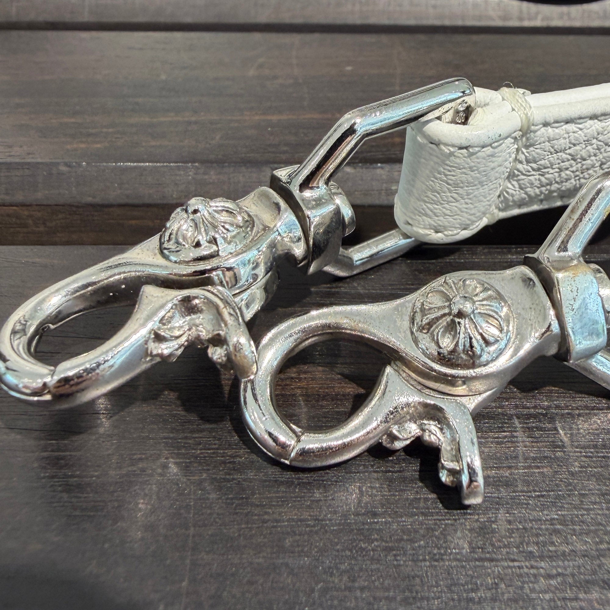 CHROME HEARTS TAKAMINI 3 Cemetery Cross Patch Denim Shoulder Bag クロムハーツ タカミニ 3セメタリークロスパッチ デニム ショルダーバッグ
