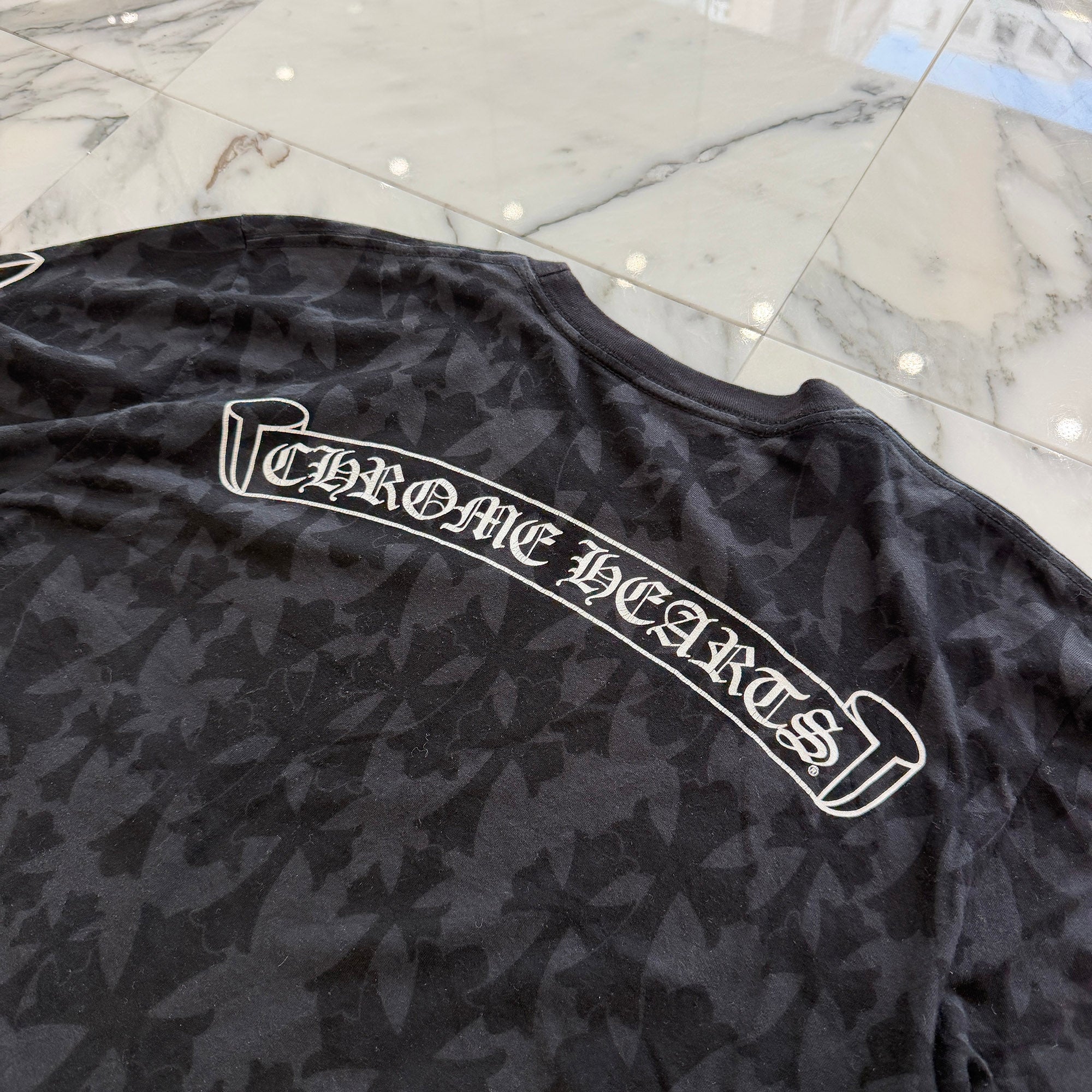 CHROME HEARTS 2024SS Graveyard Cemetery Cross Long Sleeve Tee Size M クロムハーツ グレイブヤード セメタリークロス ロングスリーブTシャツ サイズM