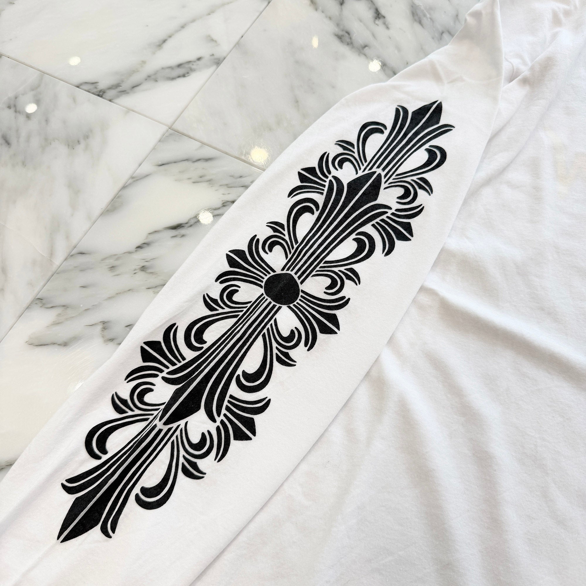 CHROME HEARTS × MATTY BOY ASPEN Limited Floral Cross Long Sleeve Tee Size M クロムハーツ × マッティボーイ アスペン限定 フローラルクロス ロングスリーブTシャツ サイズM